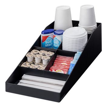 Navaris Aufbewahrungsbox Kaffee Spender Organizer - Kaffeestation 7 Fächer (1 St)