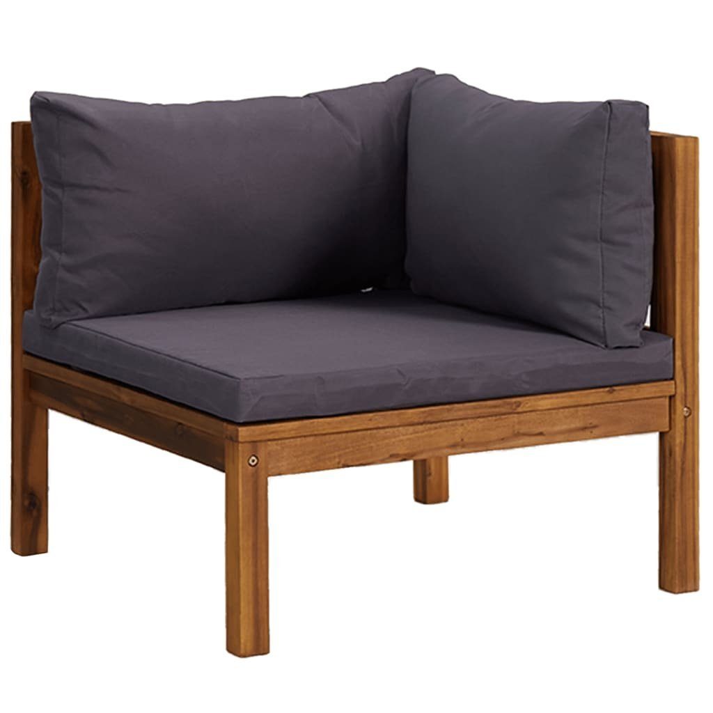vidaXL Gartenlounge-Set 2-Sitzer-Gartensofa mit Kissen Massivholz, (1-tlg)