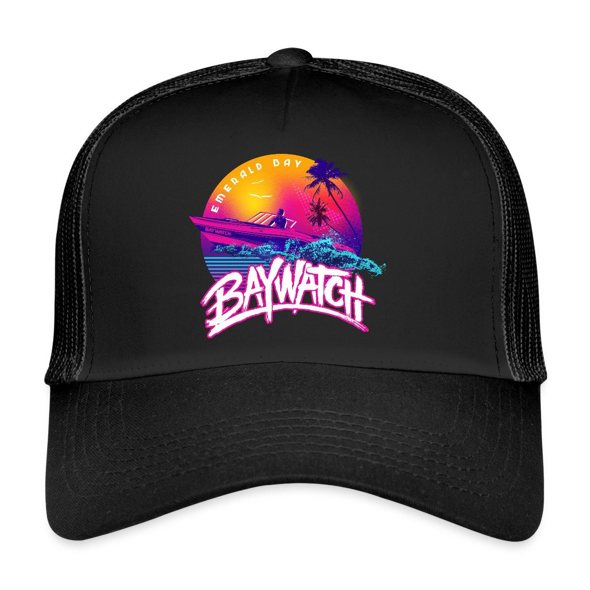 Spreadshirt Trucker Cap Baywatch Boot Emerald günstig online kaufen