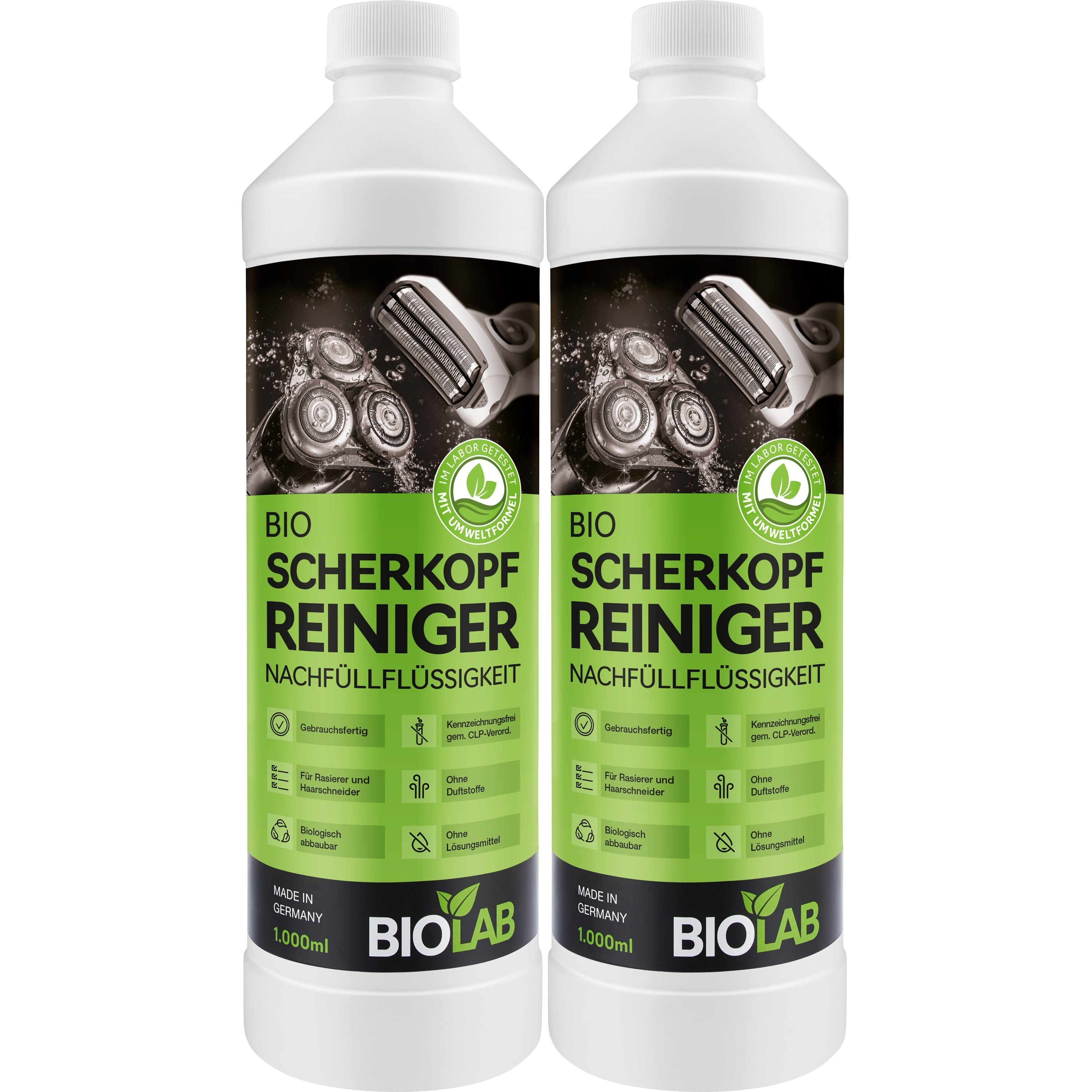 Scherkopfreiniger Elektrorasierer Reinigungslösung