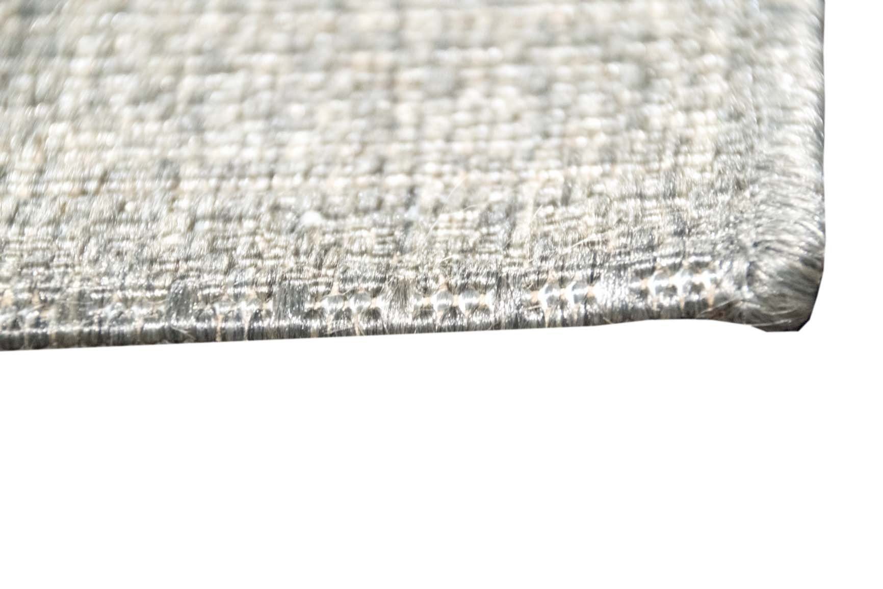 Teppich Teppich Küchenläufer rechteckig, Grau, Küchenteppich mm Modern Karo Flachgewebe Höhe: Optik Kariert Sisal Design Teppich-Traum, 5