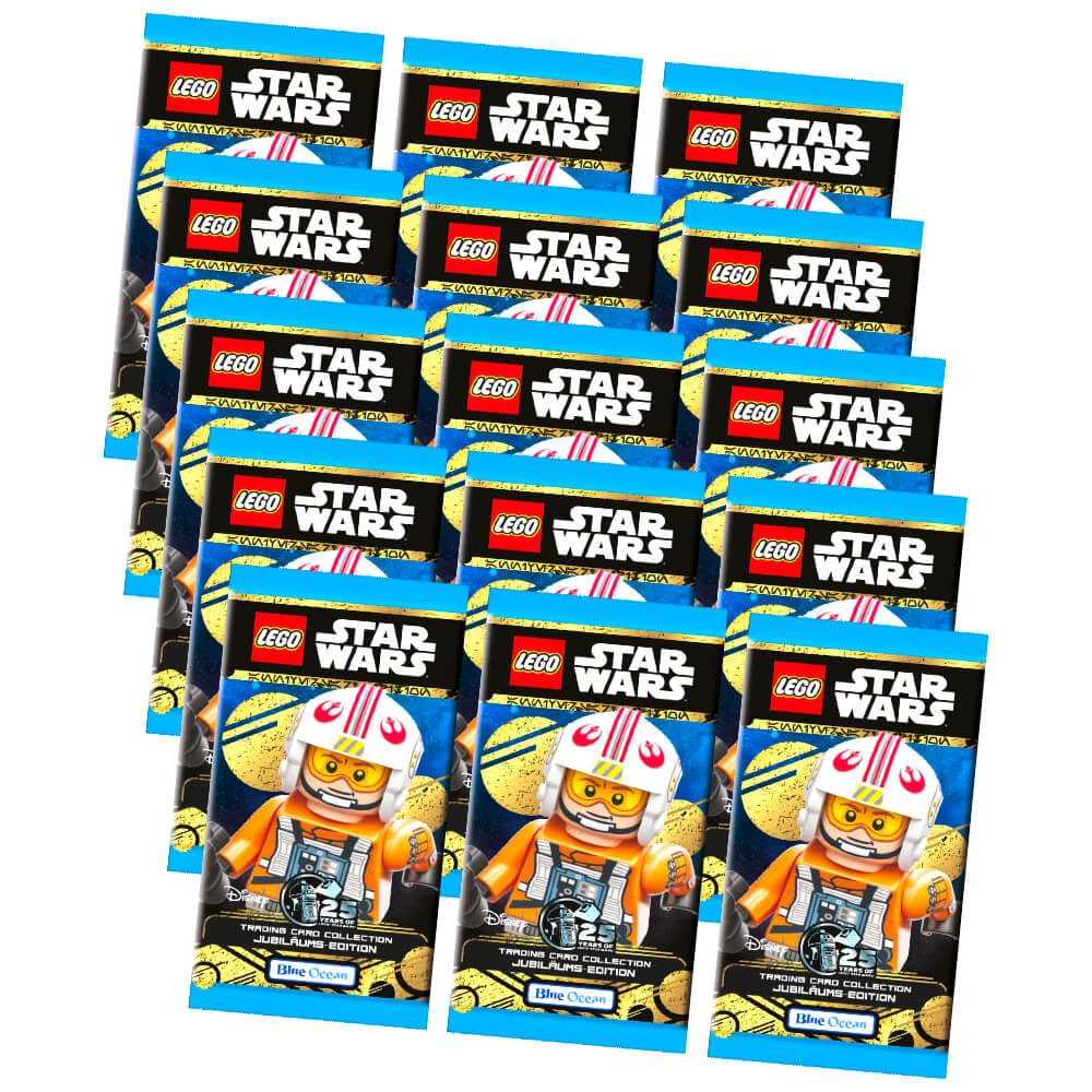 Blue Ocean Sammelkarte Lego Star Wars Karten Trading Cards Serie 5 - Jubiläum Sammelkarten, Lego Star Wars Sammelkarten - 15 Booster