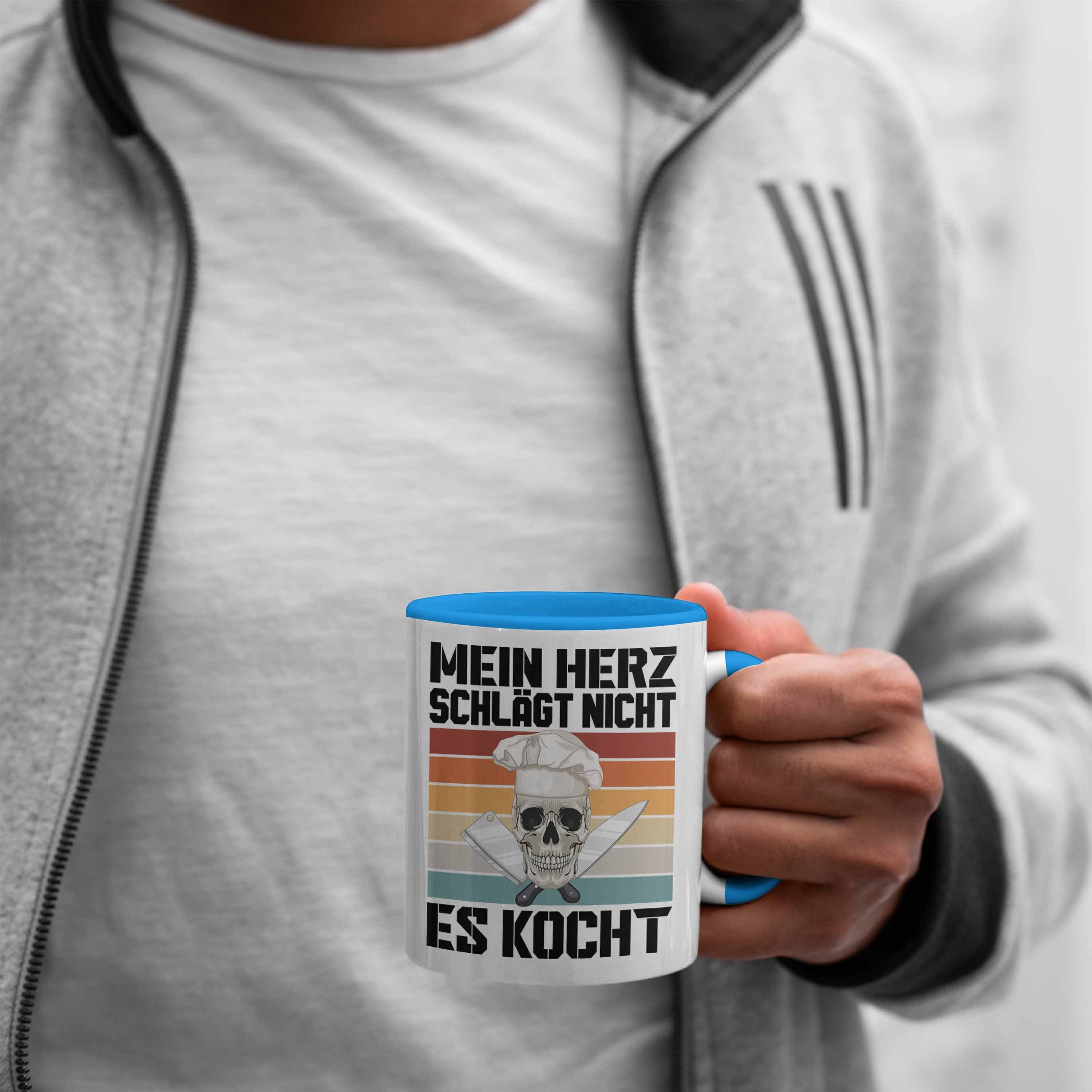 - Tasse Trendation Koch für Tasse Blau Männer Trendation Geschenke Geschenkidee Geschenk Lustig Köchin Koch