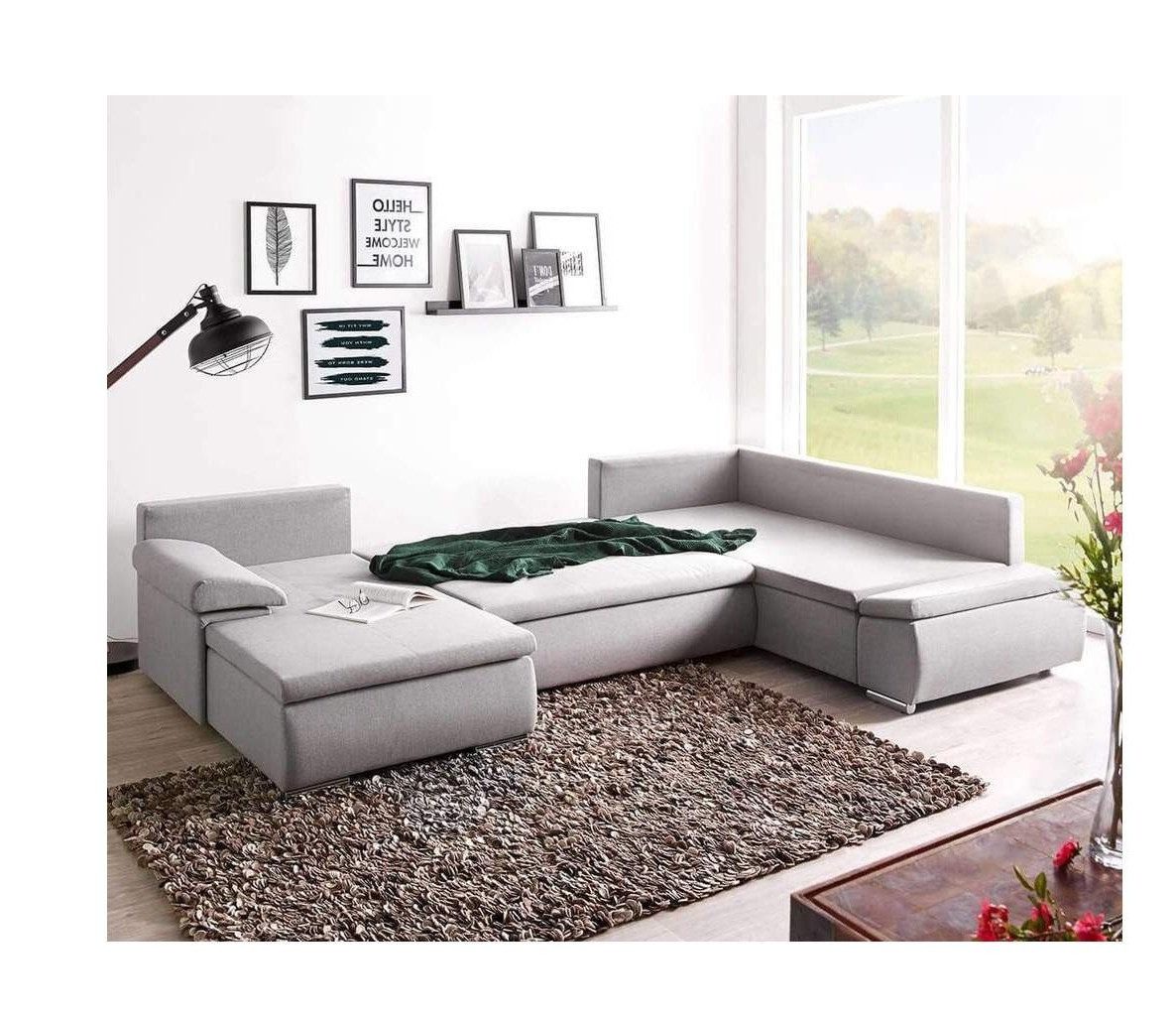 Xlmoebel Wohnlandschaft Modernes U-Form Ecksofa aus Stoff in zeitgemäßem Design, U-Form Ecksofa, Hergestellt in Europa