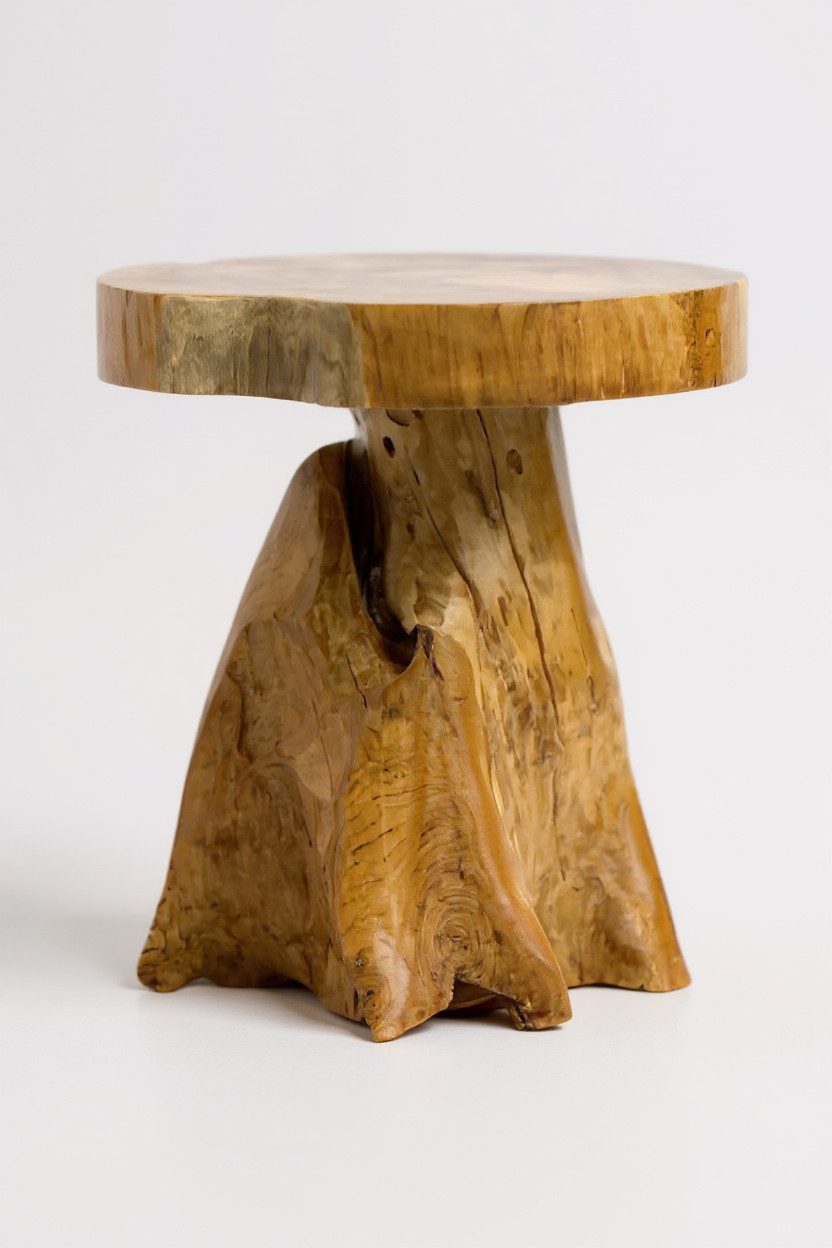 FaHome Beistelltisch Holzhocker – Beistelltisch Blumenhocker Ablagetisch – Handgefertigt – Bild 4 von 5