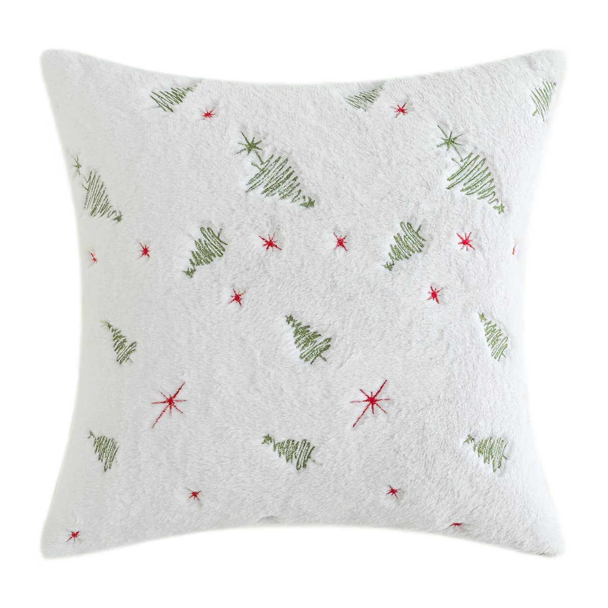 Kissenbezug,1/2St. 45X45cm oder Grün Weihnachtsbaum/Schneeflocke, als Akzente Stickerei mit Kissenbezüge Sofas,Stühlen,Betten Reißverschluss,auf BTTO,