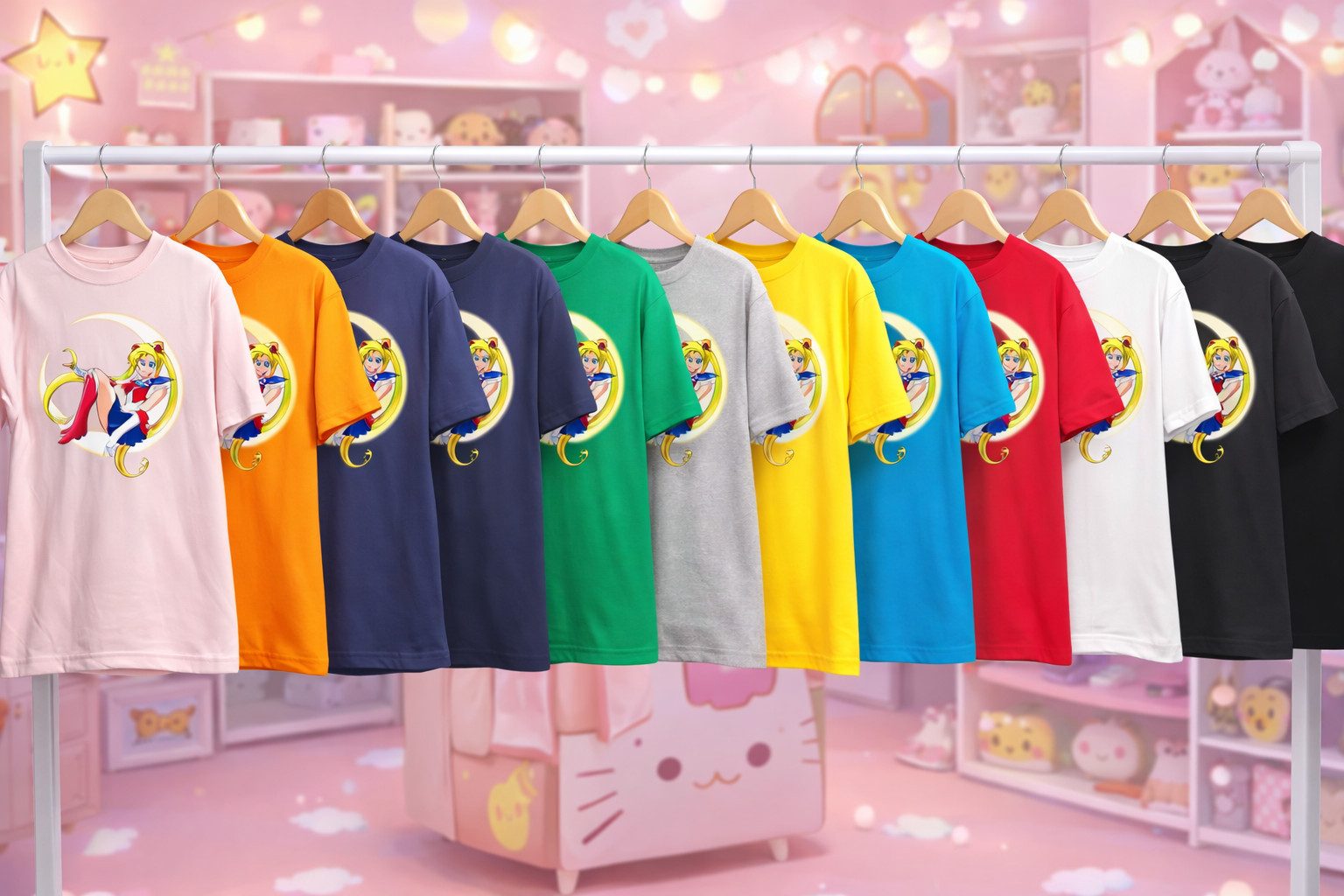 Blondie & Brownie T-Shirt Mädchen Jungen Kinder Fun Comic Sailor Moon Anime Manga Kinder T-Shirt Sailor Moon Anime Manga Fun Comic Shirt JungenMäd