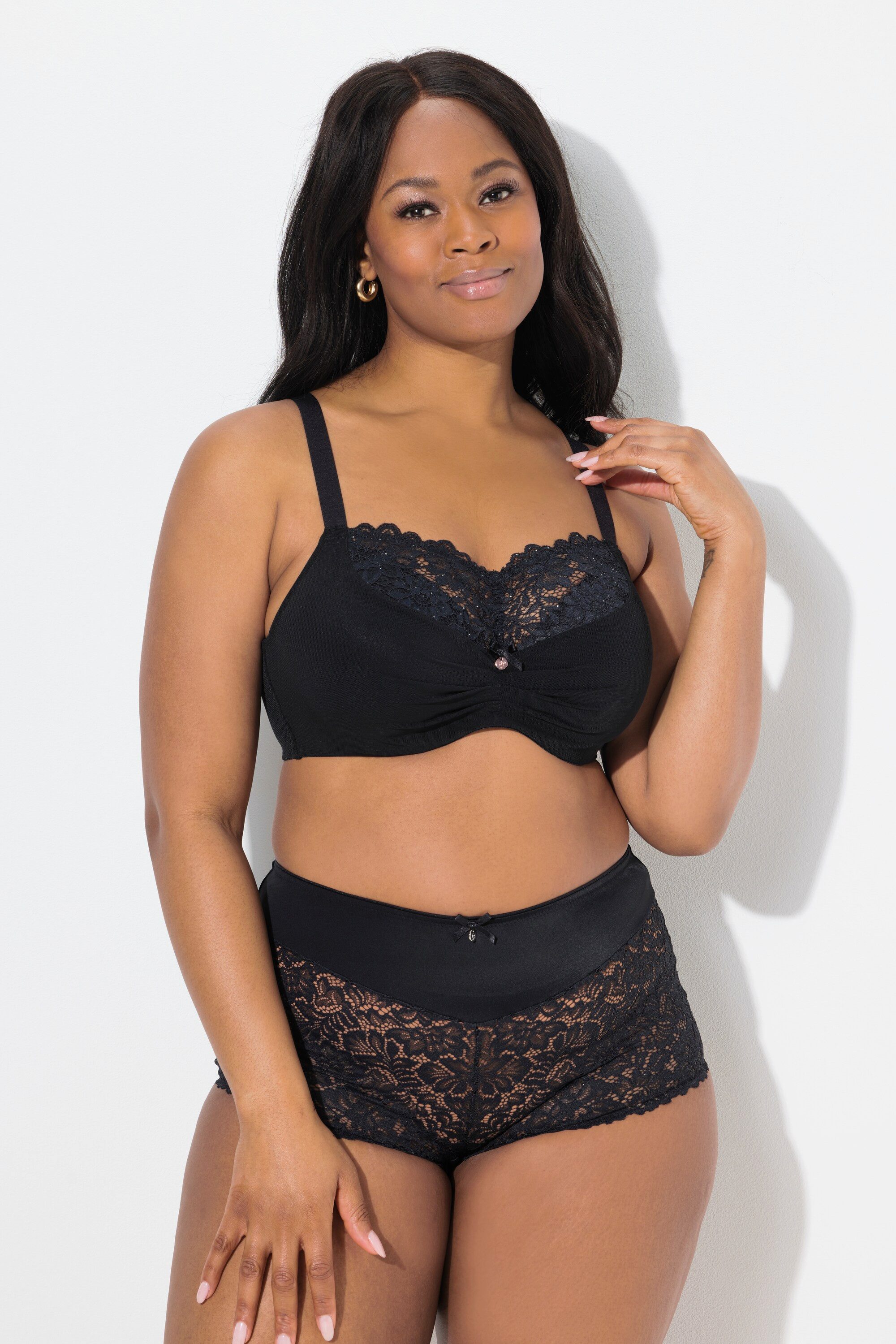 Ulla Popken Balconette-BH TruYou Bügel-BH Softschalen Spitze Cup B - F günstig online kaufen