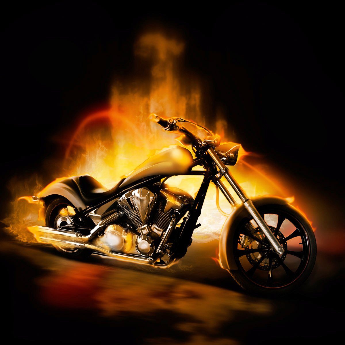 Fototapete Motorrad