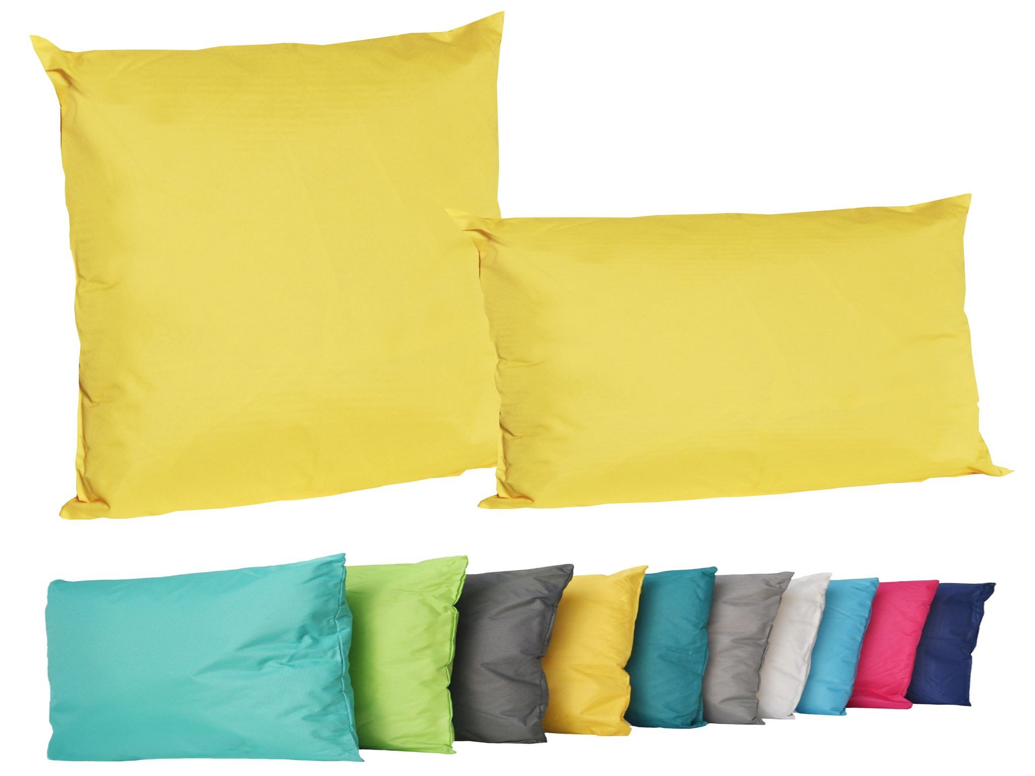 JACK Dekokissen 2er Set Outdoor Lounge Deko Kissen Set 45x45cm + 30x50cm Inkl. Füllung, mit Lotus-Effekt, Robust, Strapazierfähig, für Innen & Außen geeignet