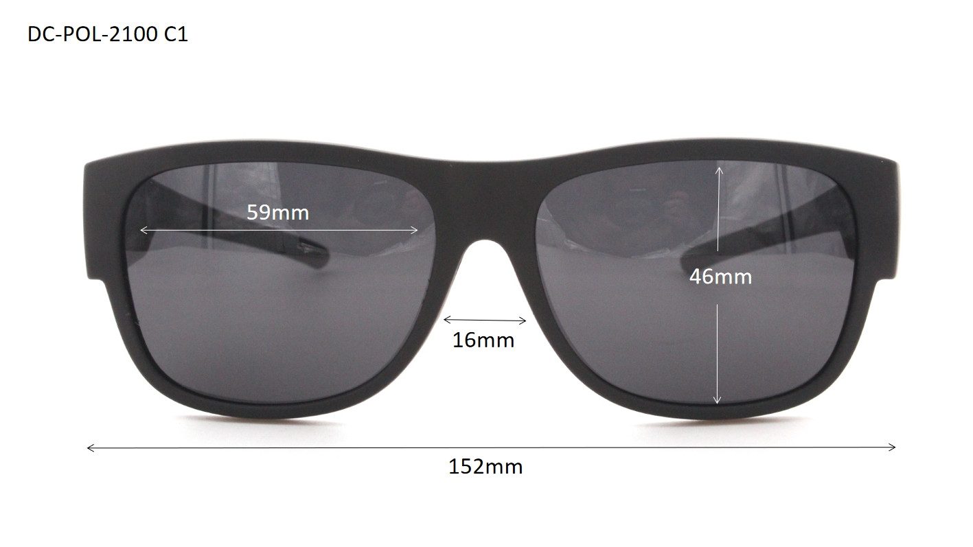 DanCarol Sonnenbrille DC-POL-2100--Überbrille -Mit Polarisierte Gläser Die Überbrille, ideal für Brillenträger