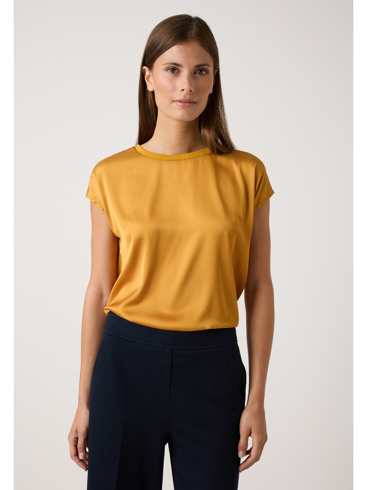 MORE&MORE T-Shirt Blusenshirt Materialmix günstig online kaufen