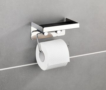 WENKO Toilettenpapierhalter, 2in1 Kombination