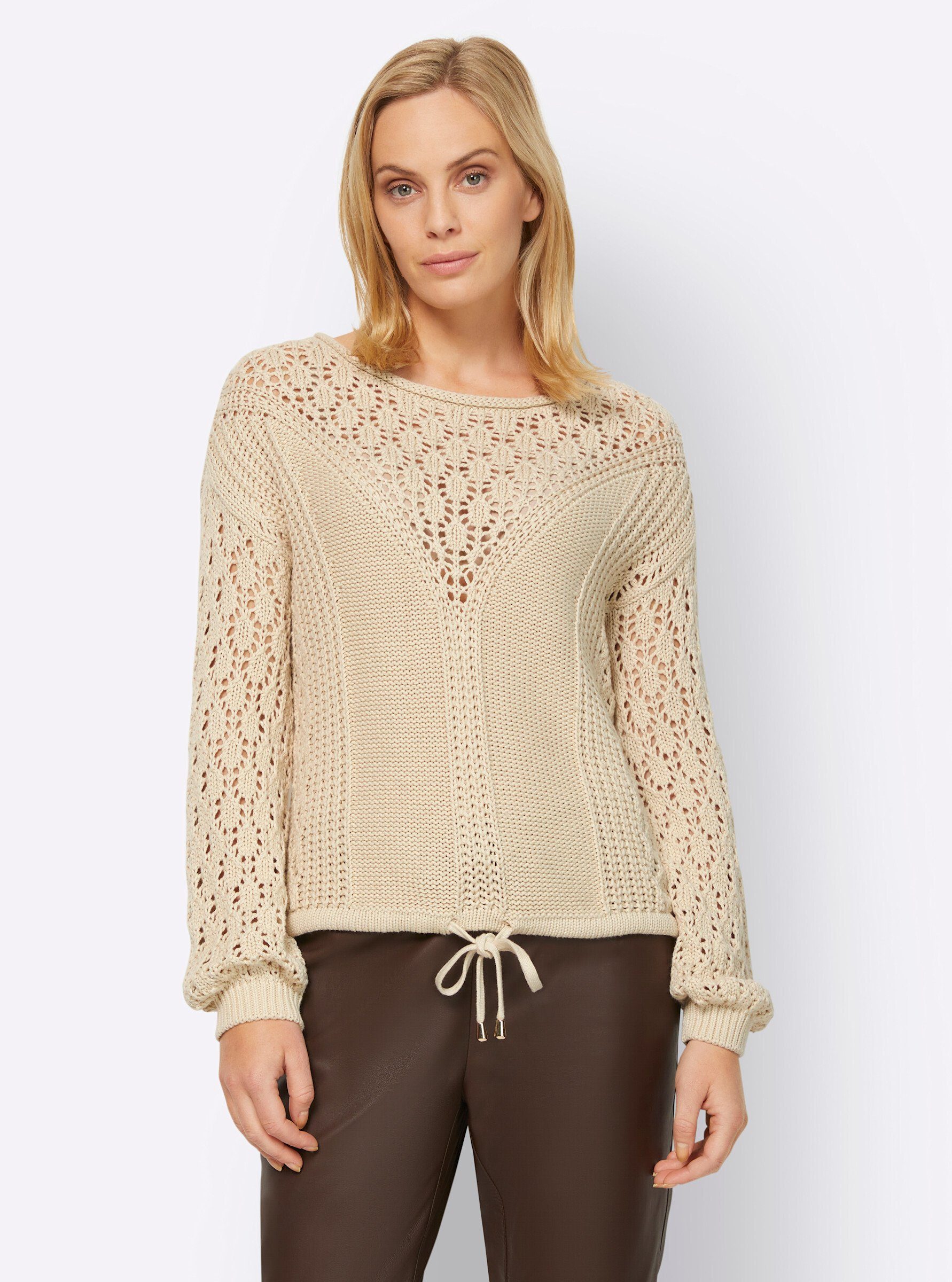 heine Strickpullover sand