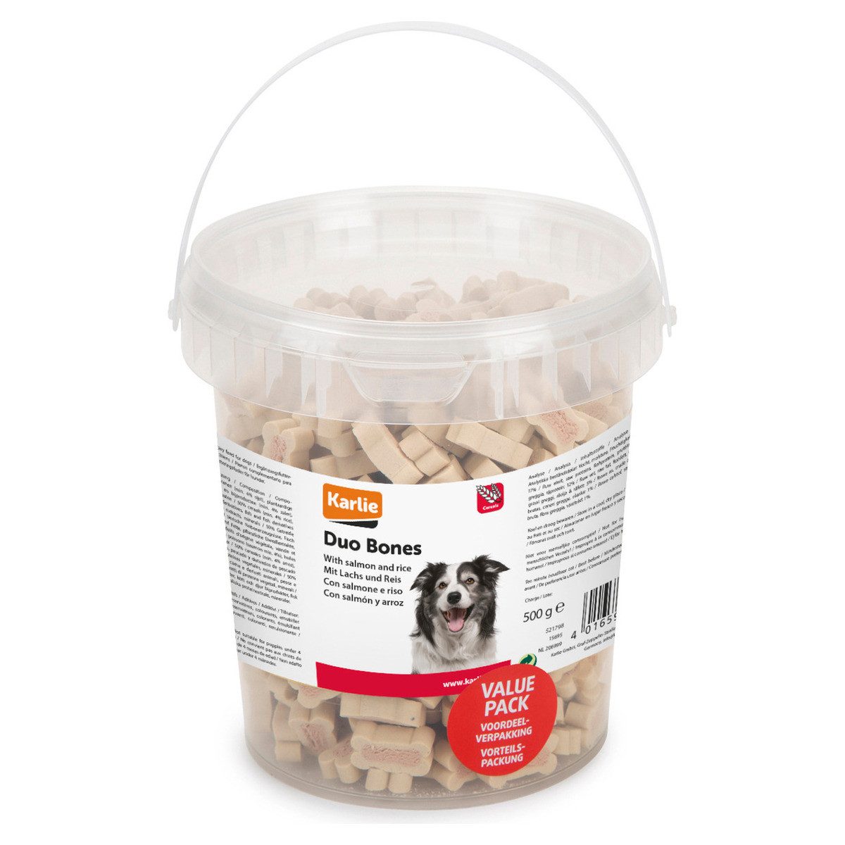 Karlie Duo Bones Lachs und Reis 500 g, Snack für: Hund