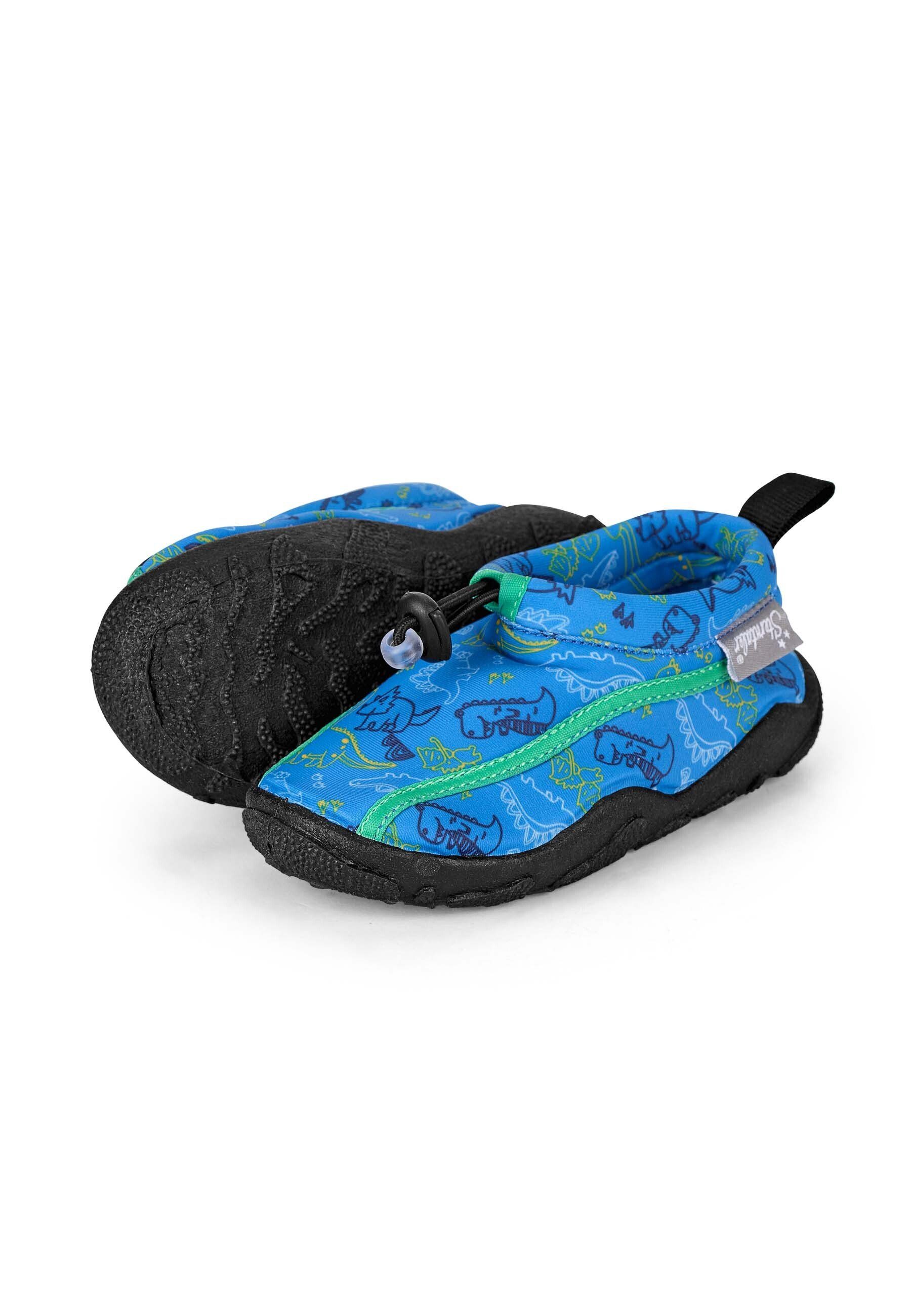 Sterntaler® Badeschuhe Dino Badeschuh (1-tlg., Aquaschuhe mit Größenregulierungsband aus Gummi) Badeschuhe aus Neopren mit Anti-Rutsch-Sohle, Babyschuh zum Schwimmen