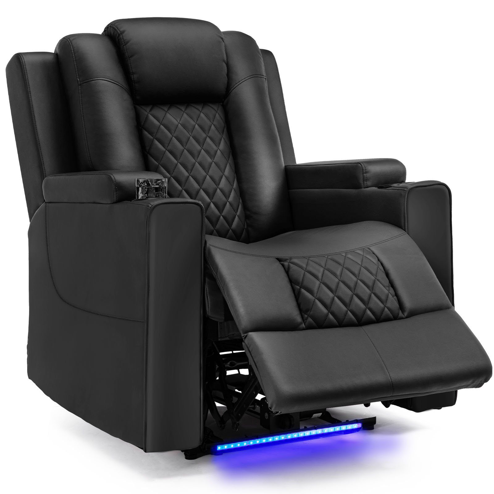 COMHOMA Relaxsessel Elektrisch Massagesessel mit Massagefunktion, LED, elektisch verstellbar