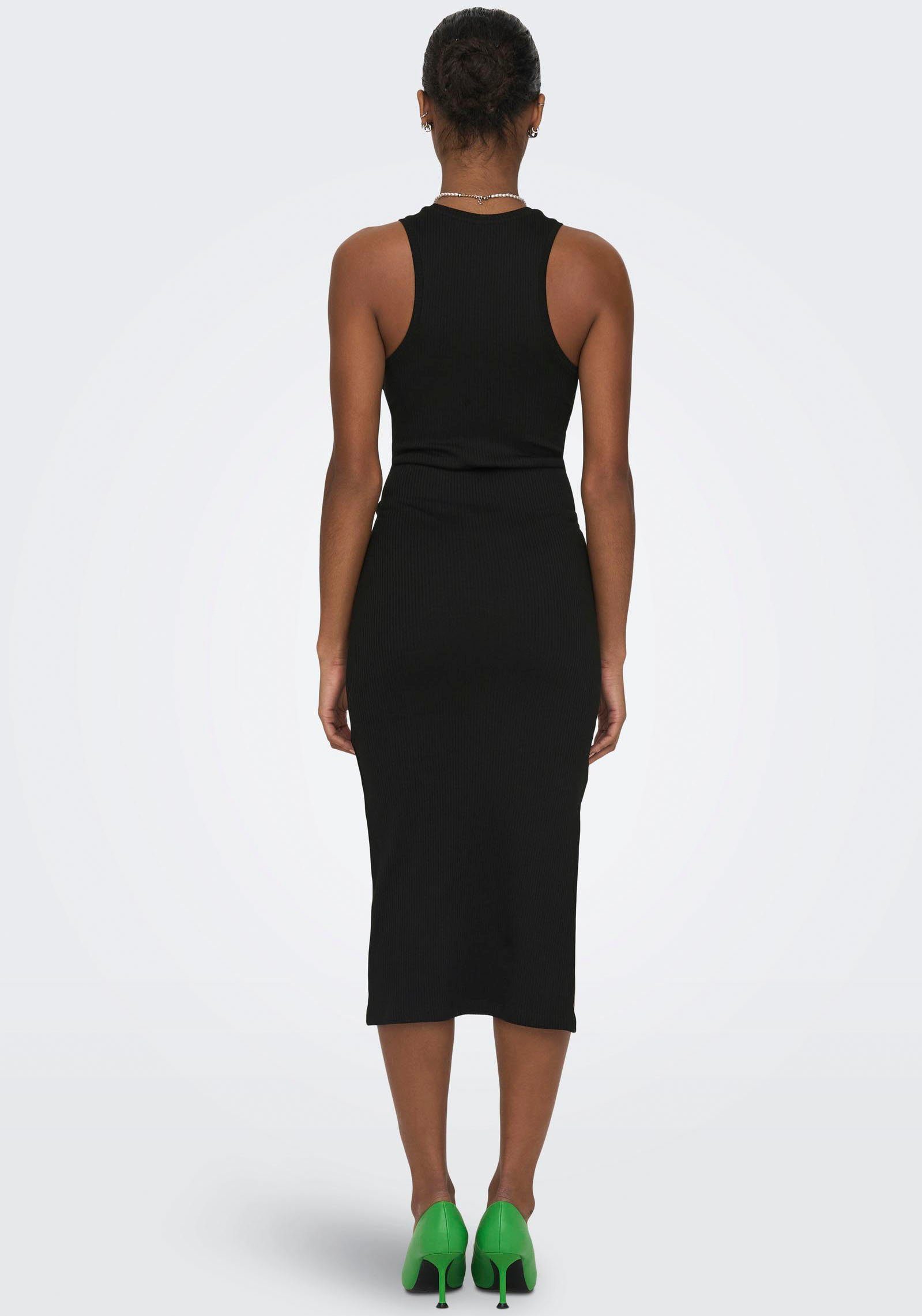 S/L NOOS Jerseykleid DRESS Black ONLY JRS MIDI ONLBELFAST