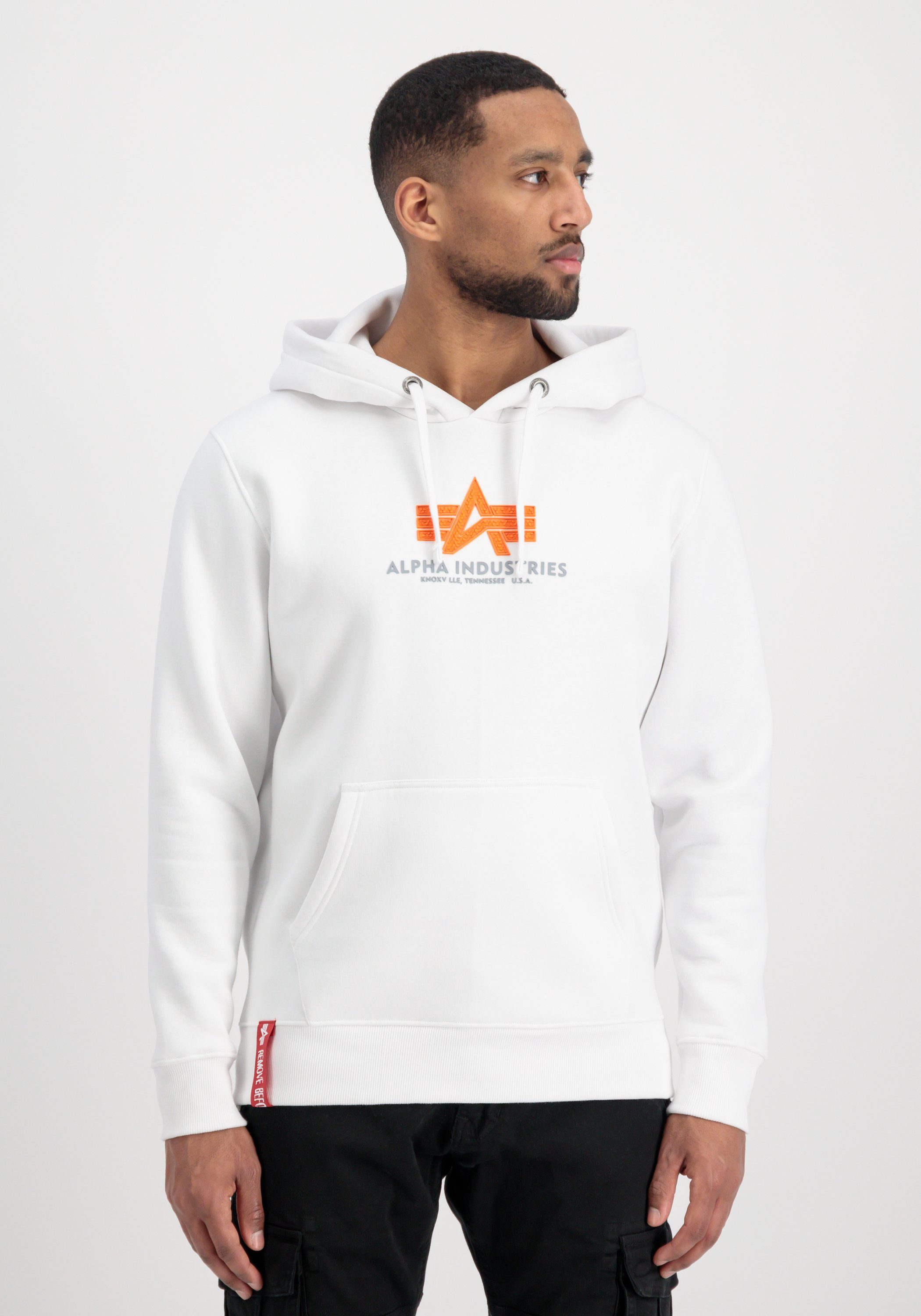 Alpha Industries Hoodie Alpha Industries Men - Hoodies Basic Hoody Rubber white