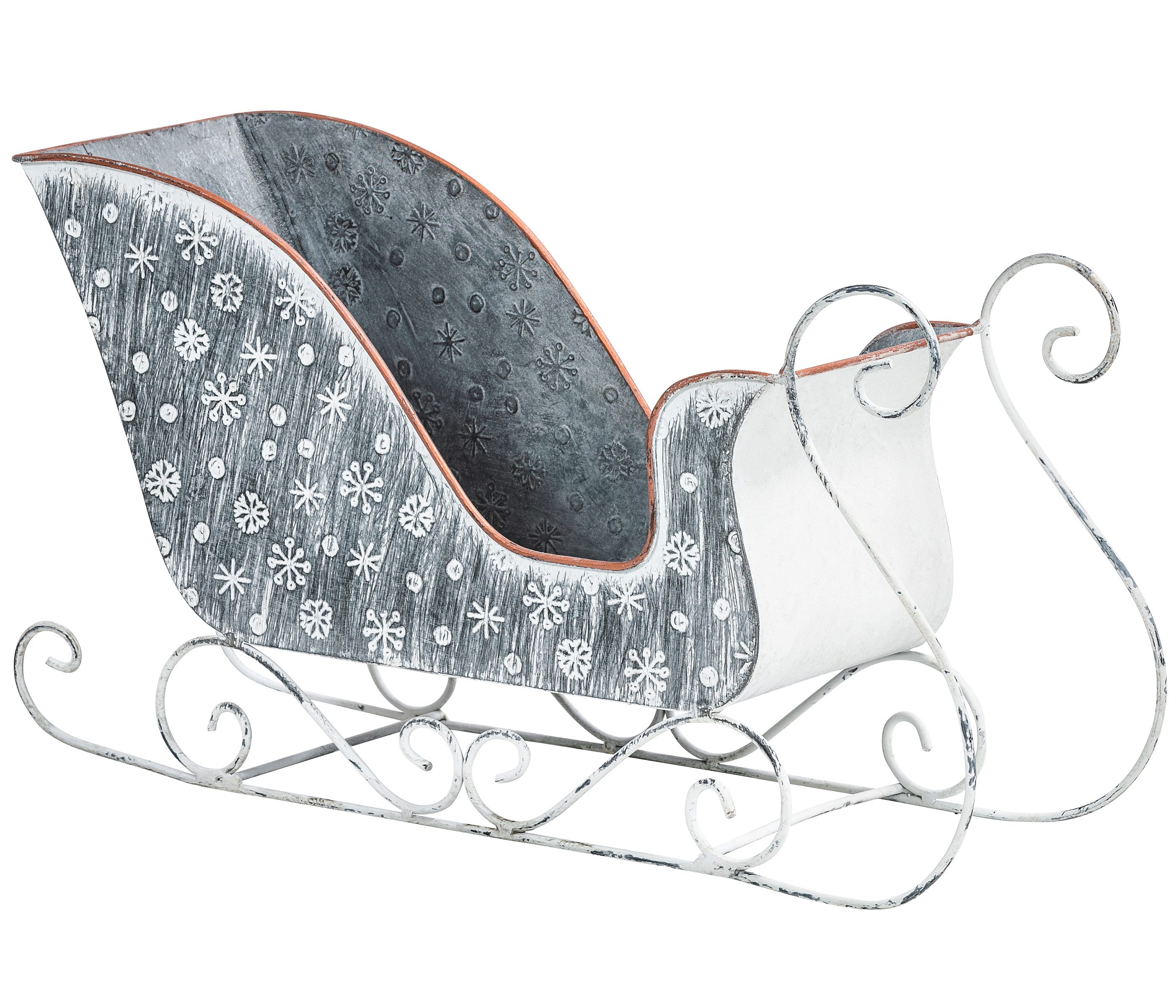 Dehner Weihnachtsfigur Schlitten für Weihnachtsdekoration, Metall, 40 x 23. günstig online kaufen