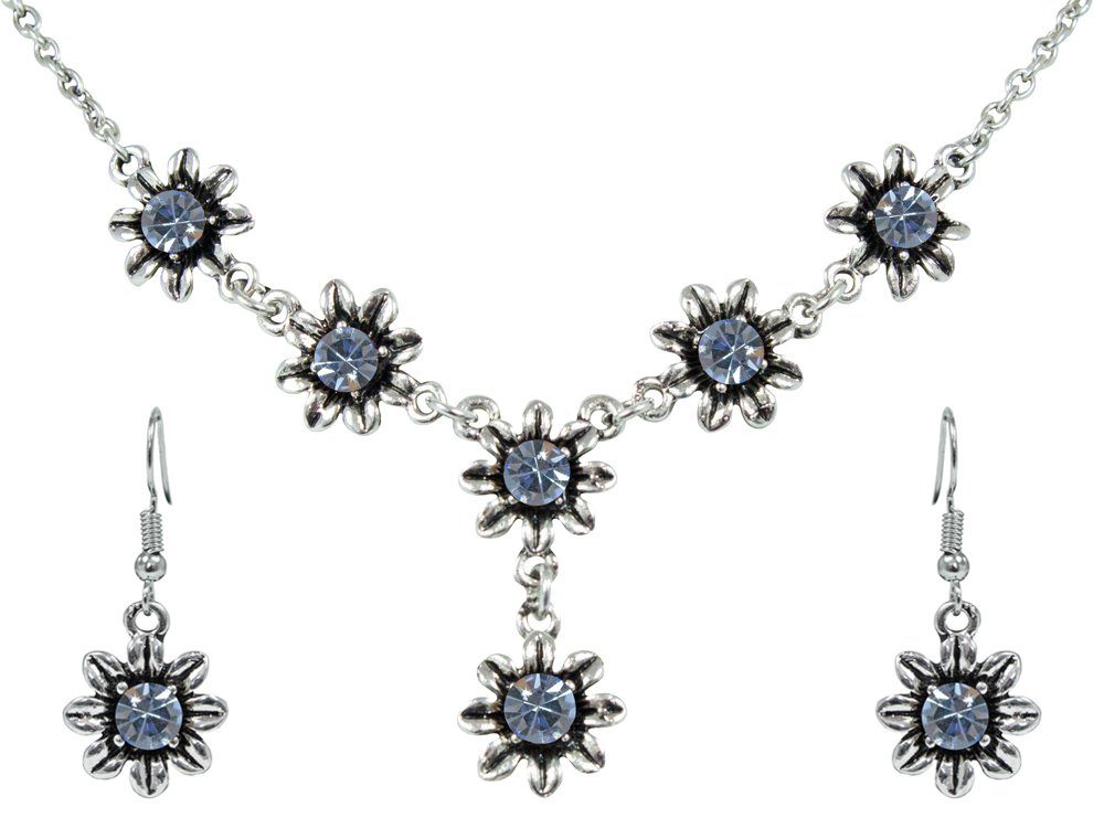 Trachtenland Kette mit Anhänger Blumen Collier günstig online kaufen