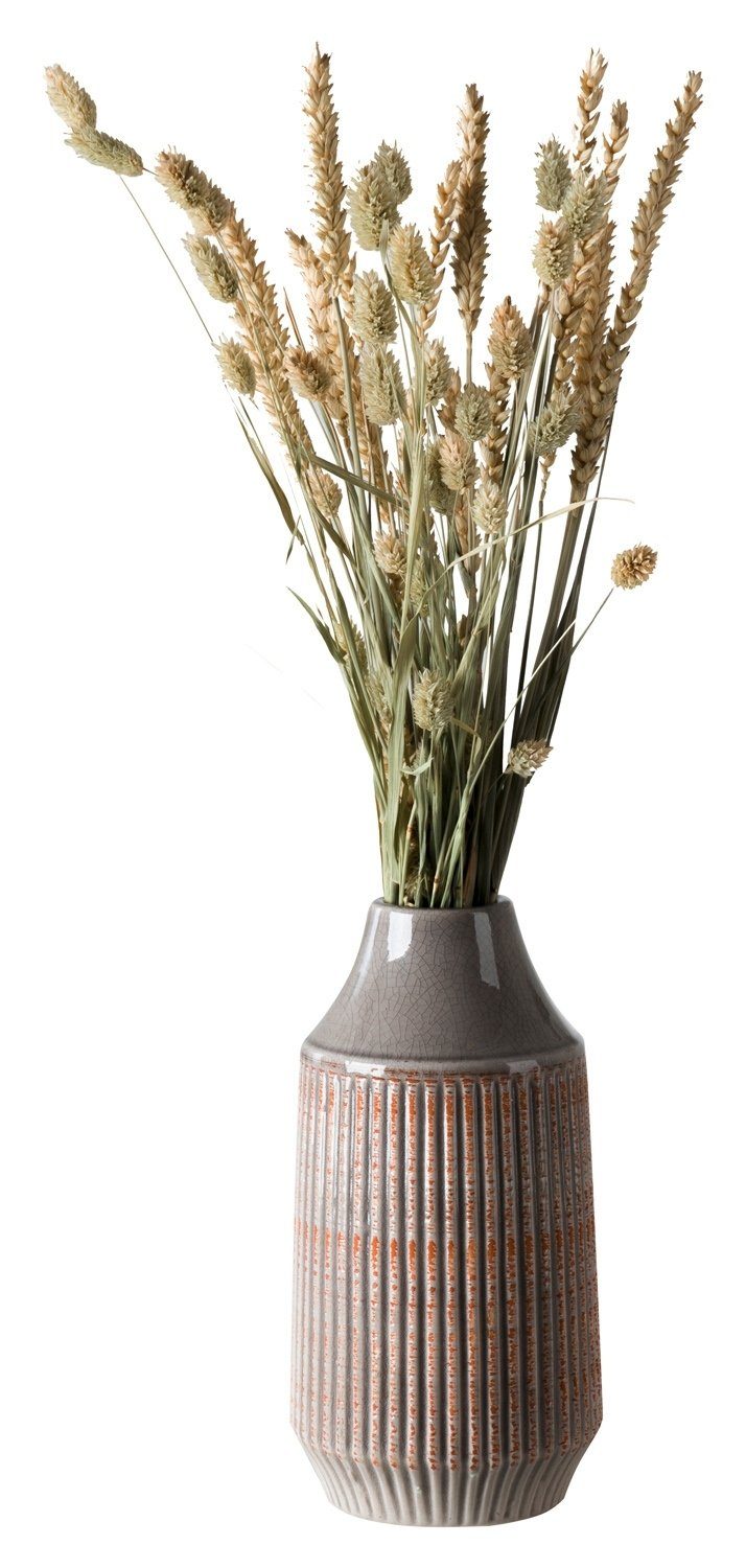 casa NOVA Dekovase Vase MIRA, Grau, Ø 13 cm (1 St)
