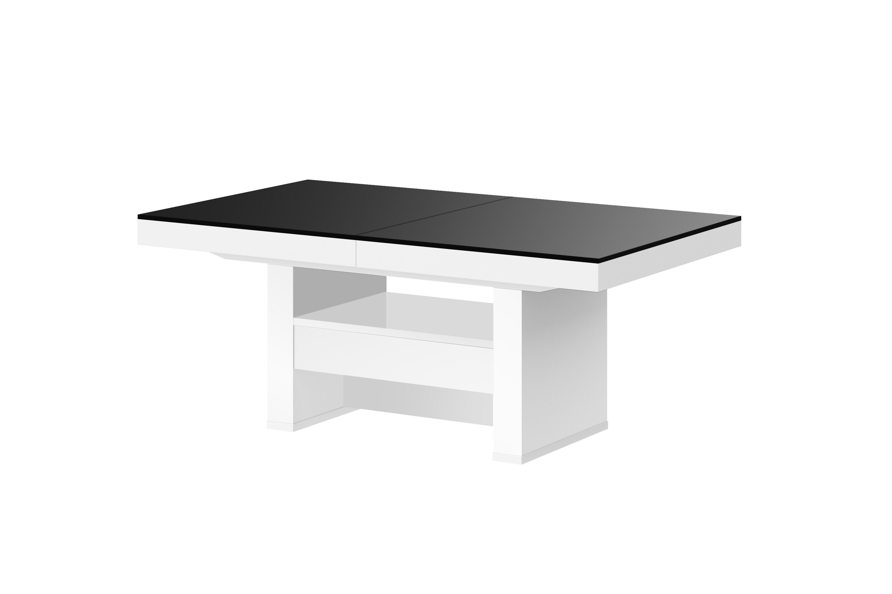 designimpex Couchtisch HLU-111 Schwarz MATT / günstig online kaufen