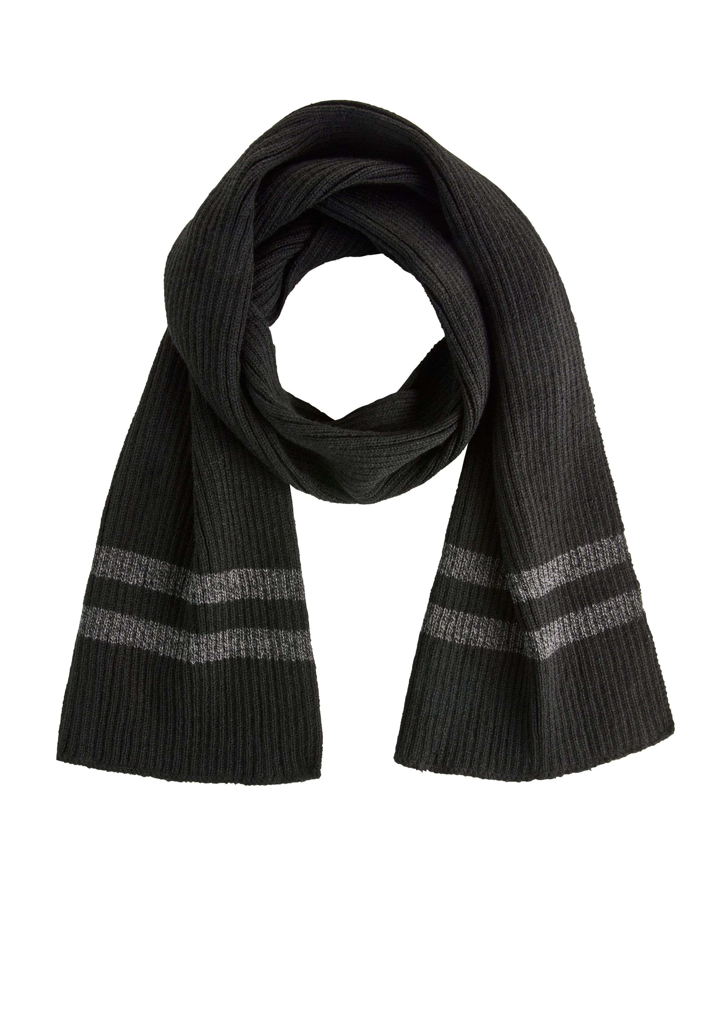 Man's World Schal, mit modischen Konstrast-Streifen - NEW