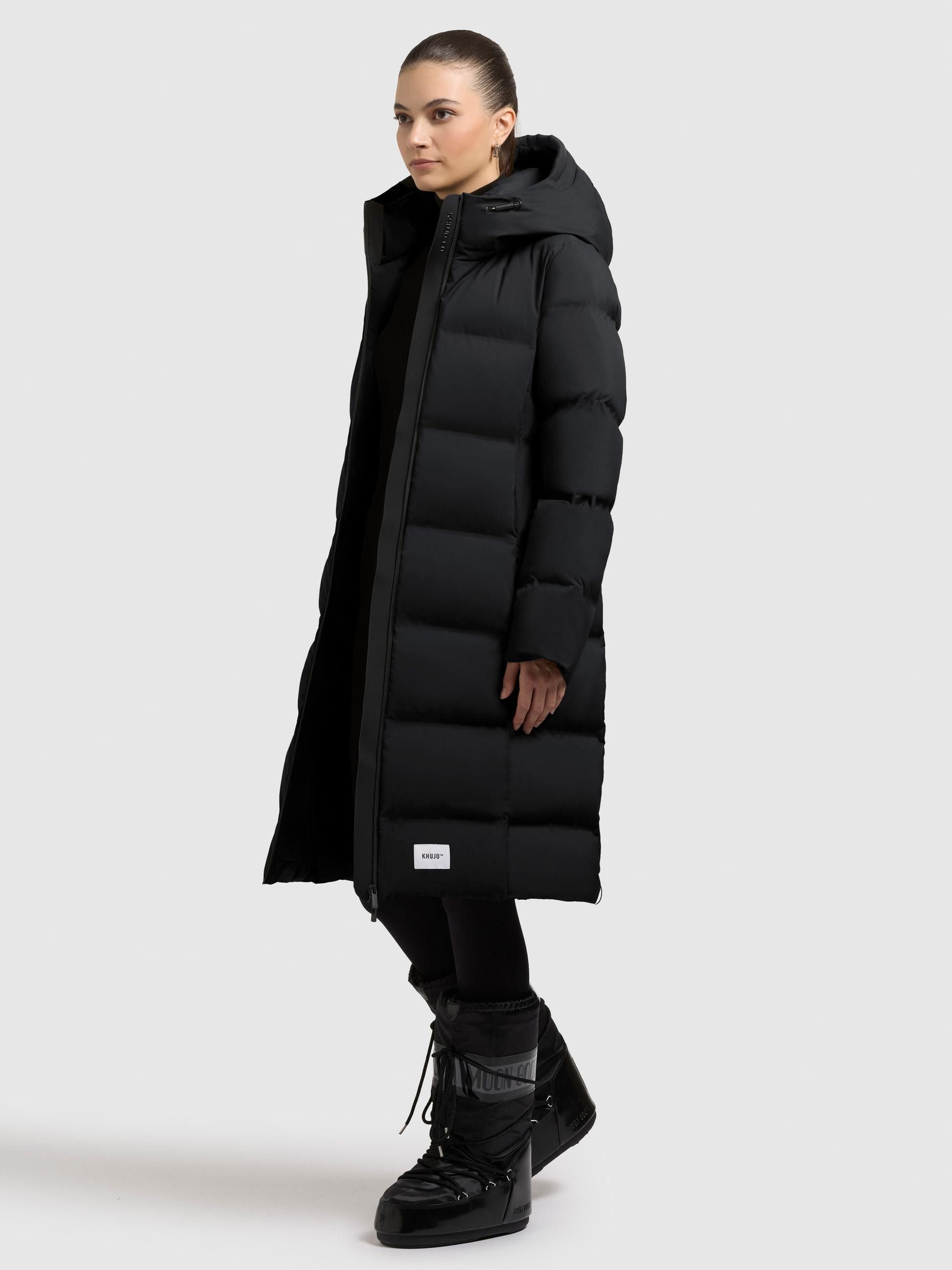 khujo Steppmantel Finnie3 Warmer Damen Wintermantel mit großer Kapuze – Bild 5 von 5