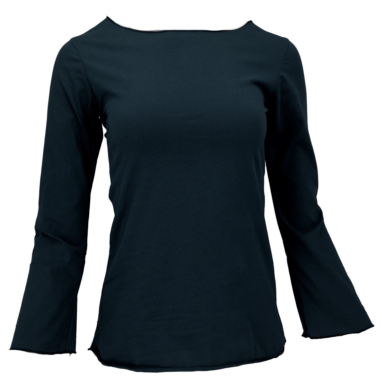 Guru-Shop Longsleeve Basic Langarmshirt, Yogashirt mit.. günstig online kaufen