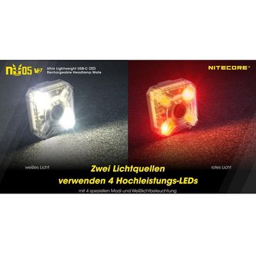Nitecore LED Taschenlampe NU05 V2 Kit - Signalleuchte