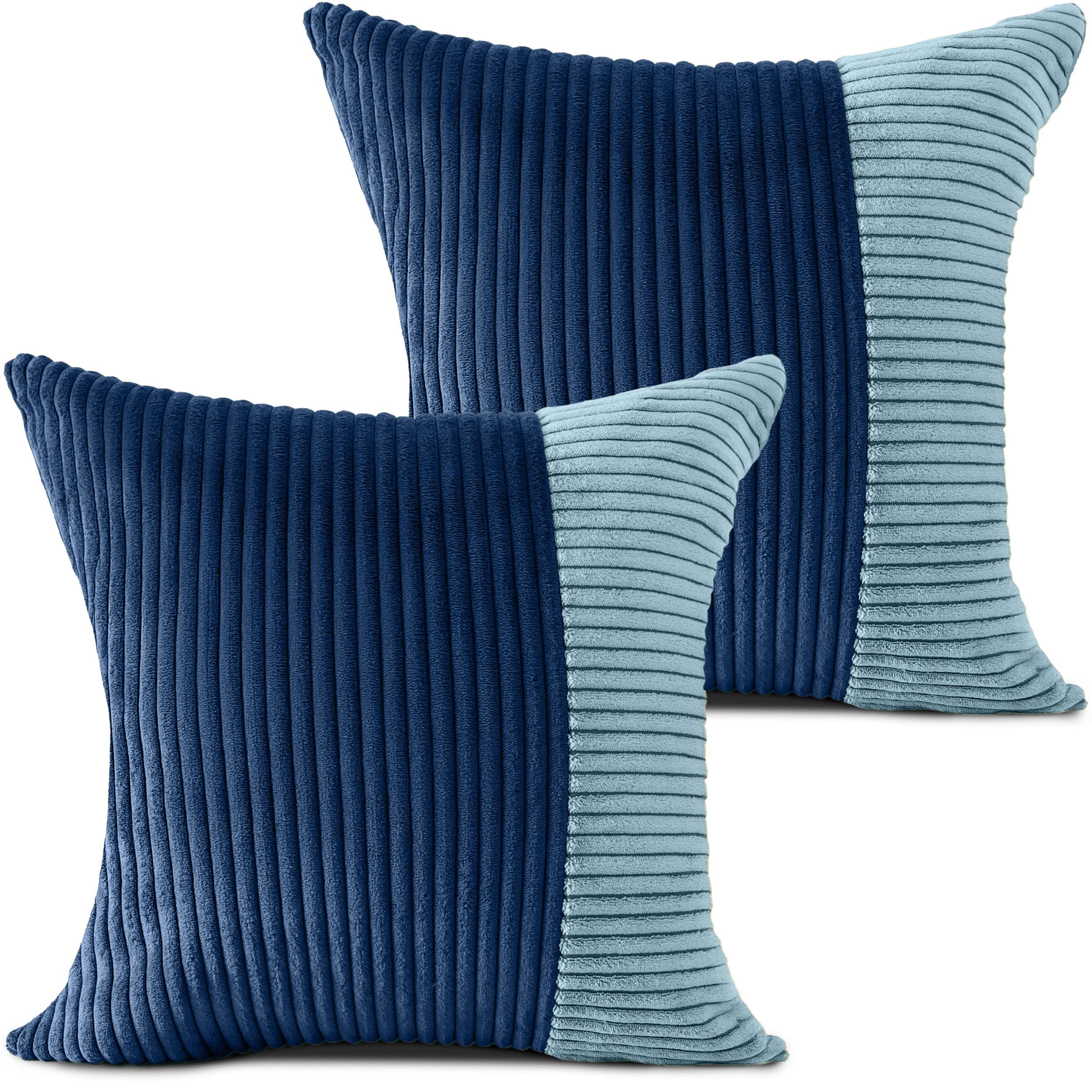 Amilian Dekokissen 2er Set - Kissen mit Füllung & Bezug - Zierkissen Set 2 günstig online kaufen