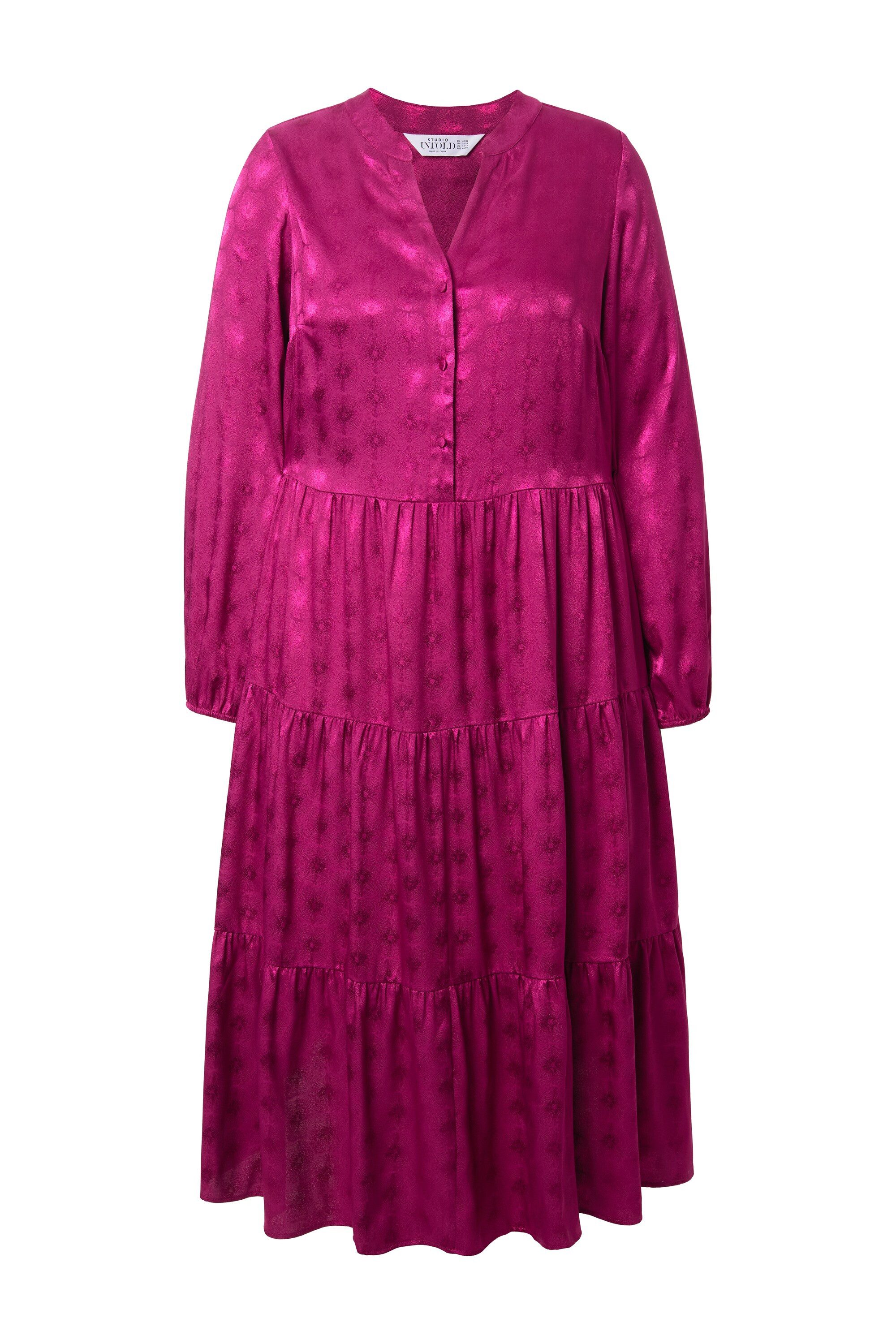 Studio Untold Midikleid Maxikleid glänzend moderner Jacquard günstig online kaufen