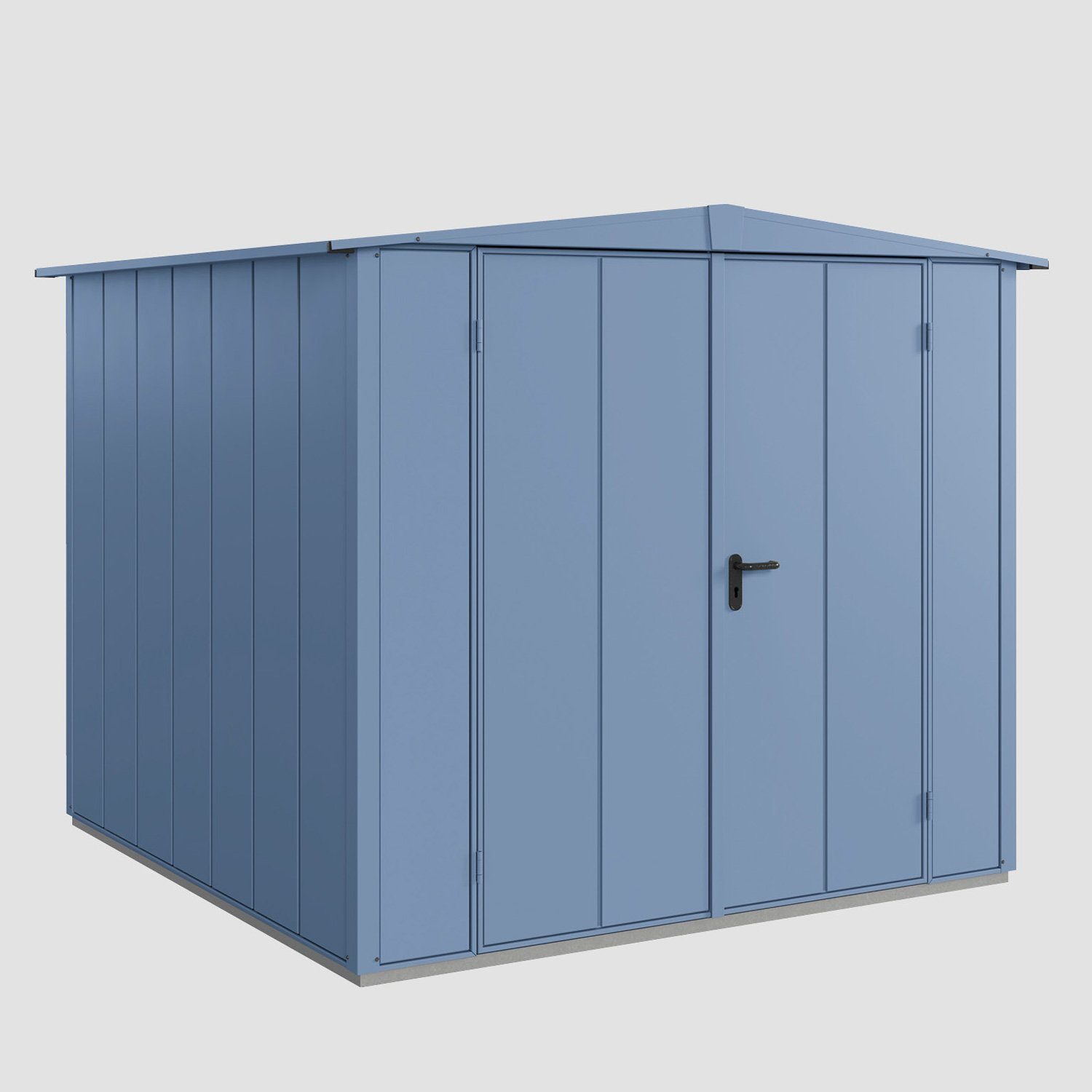 Hörmann Ecostar Gerätehaus Elegant mit Satteldach (259 x 248 cm), aus Metall