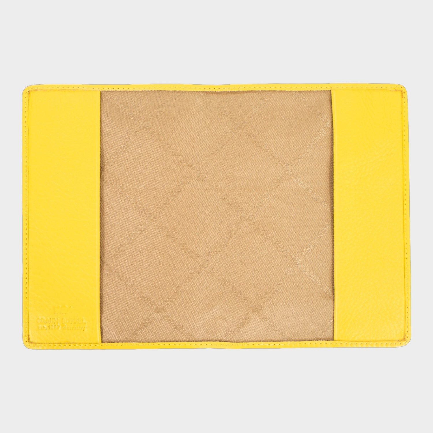 Braun Büffel Kartenetui Pass Etui gelb
