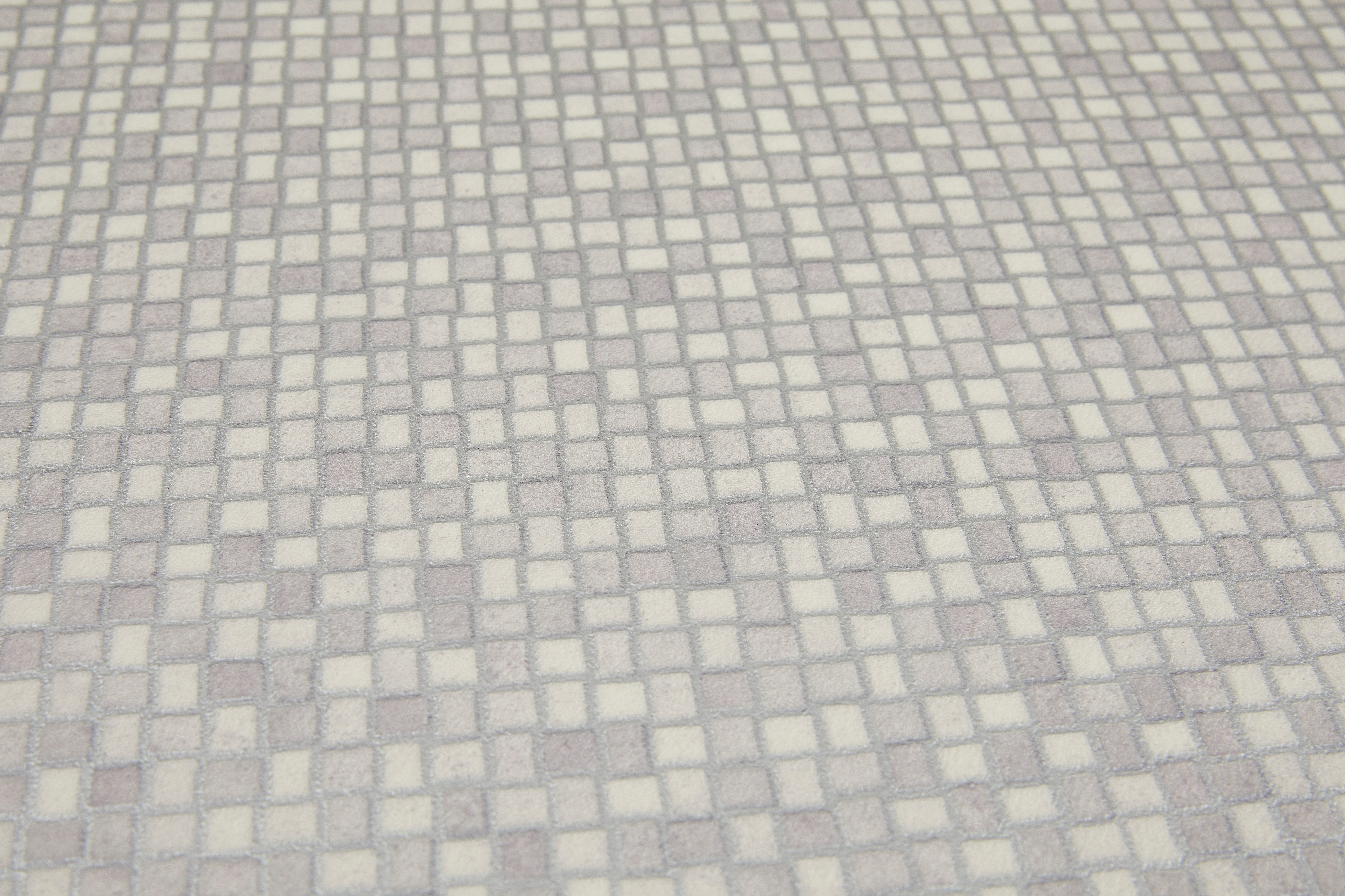 misento Vinylboden Arctic in Mosaik Fliesenoptik, für Feuchtraum- und Privatbereiche, PVC Bodenbelag Meterware 200/400 cm Breite, 2,8 mm Stärke