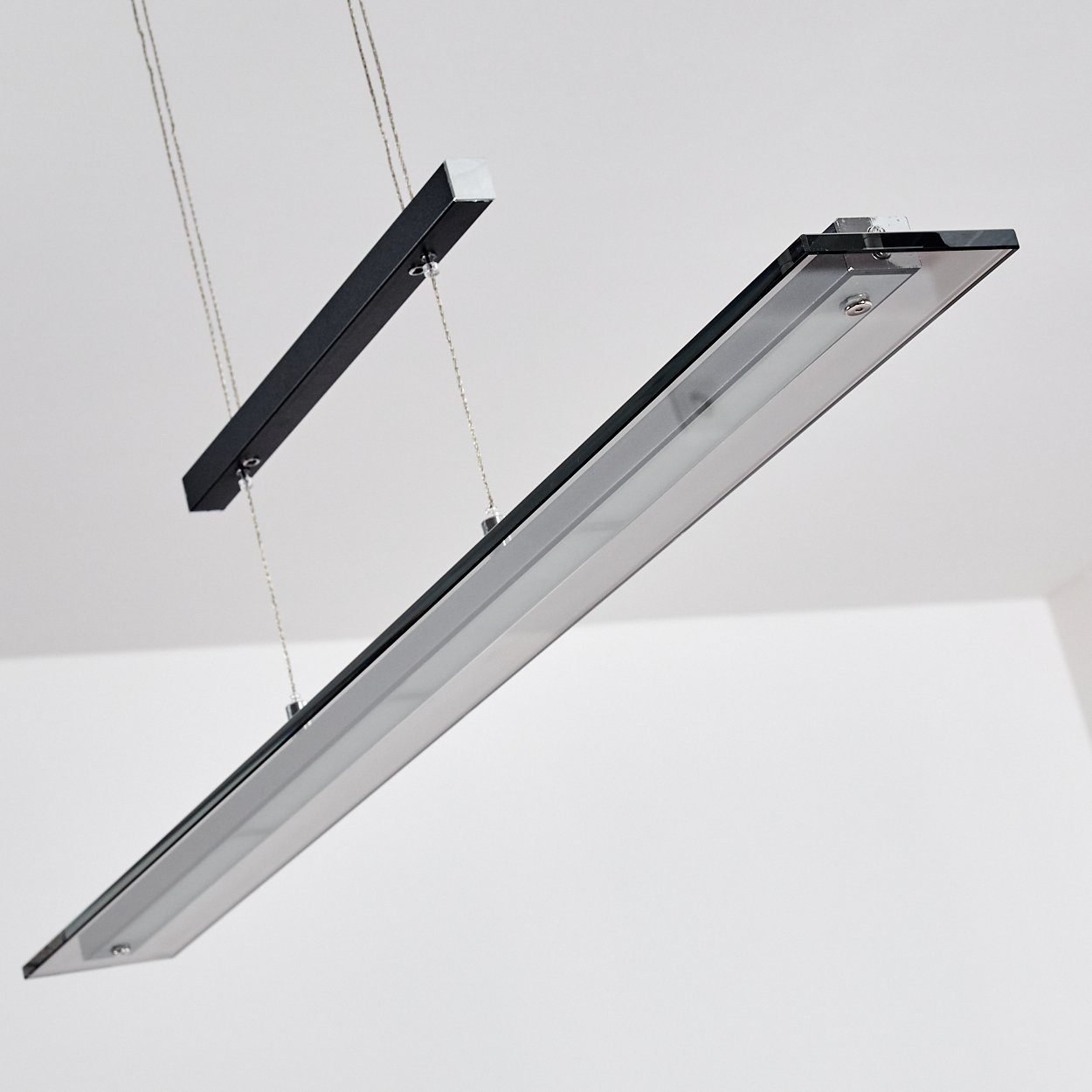 152cm, Glas, aus schwarz dimmbar über max. höhenverstellbare Kelvin, und Tastdimmer »Nerano« hofstein 3000 stufenlos in Lumen, Höhe Hängelampe Pendelleuchte Metall 1200