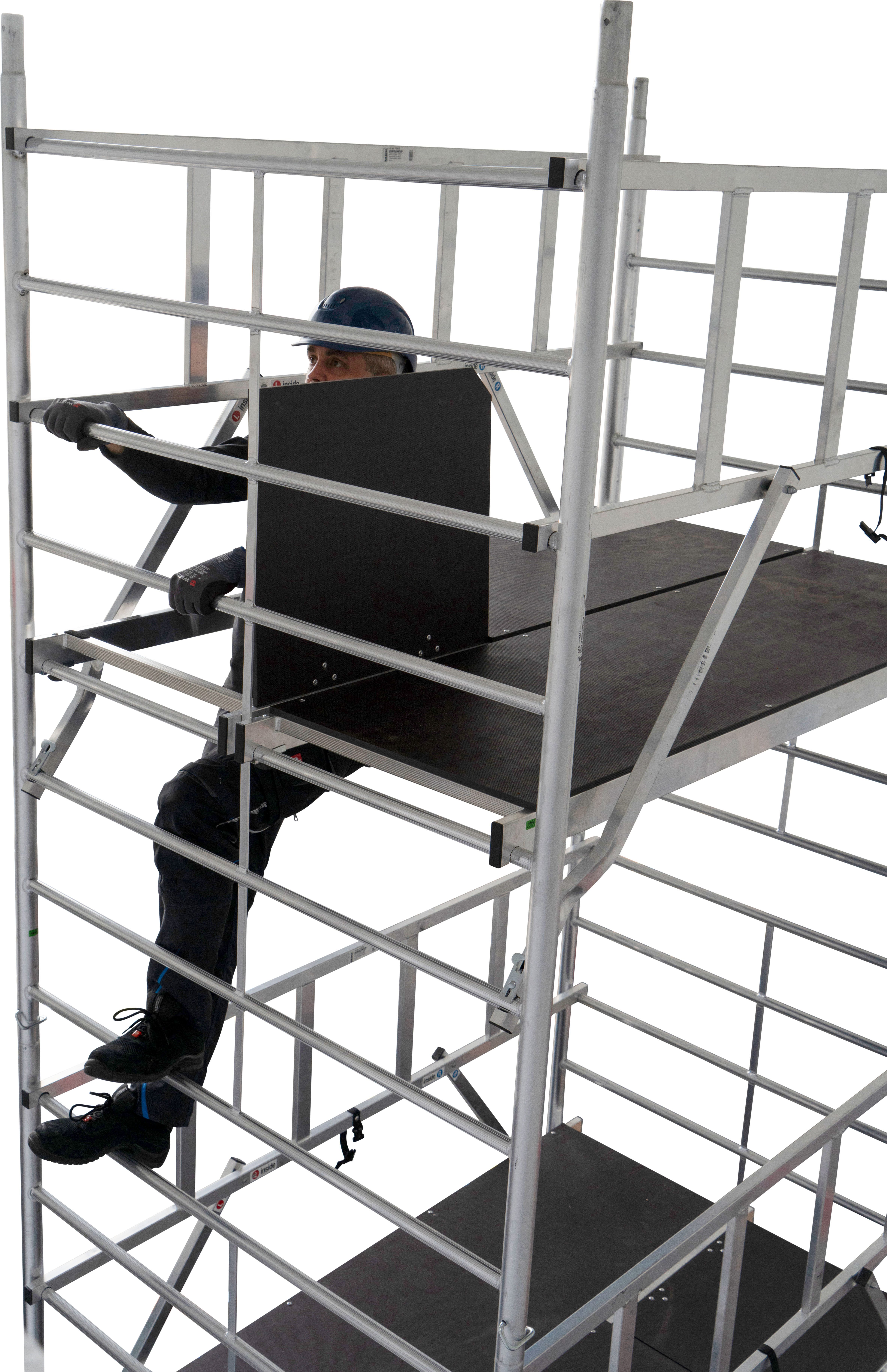 KRAUSE ProTec XXL wide-frame mobile scaffold (set), working height: 4.3 meters