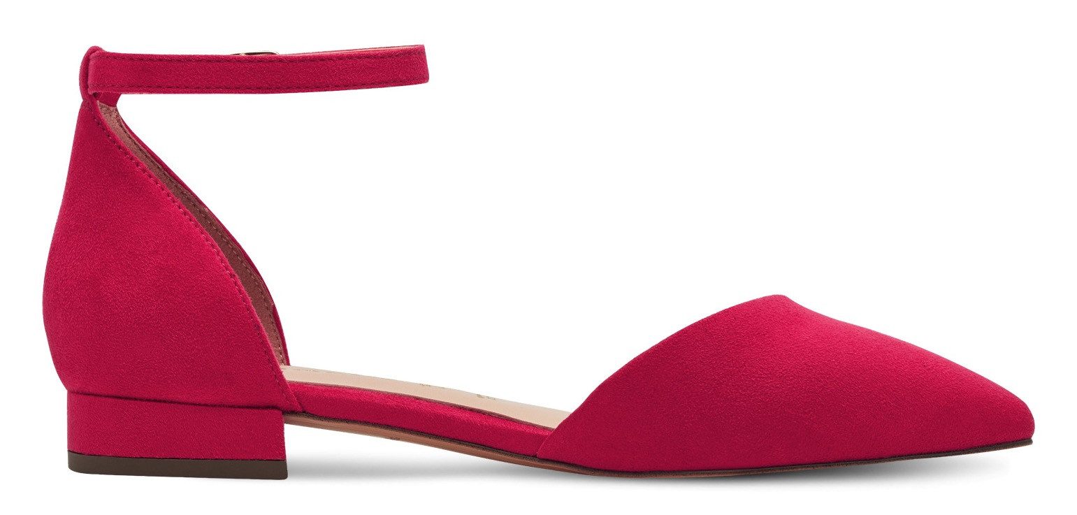 Tamaris Riemchenballerina, Blockabsatz, Sandalette, Abendschuh mit verstellbarem Riemchen