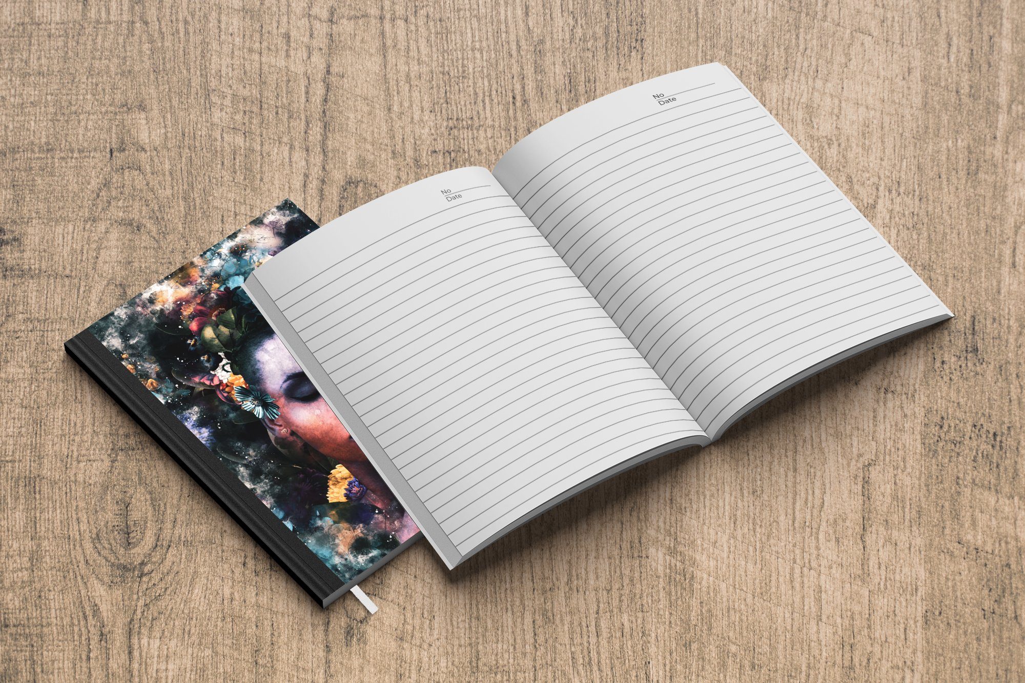 Notizbuch Abstrakt, Farbe Journal, MuchoWow Tagebuch, - 98 Merkzettel, Notizheft, Frau A5, - Seiten, Haushaltsbuch