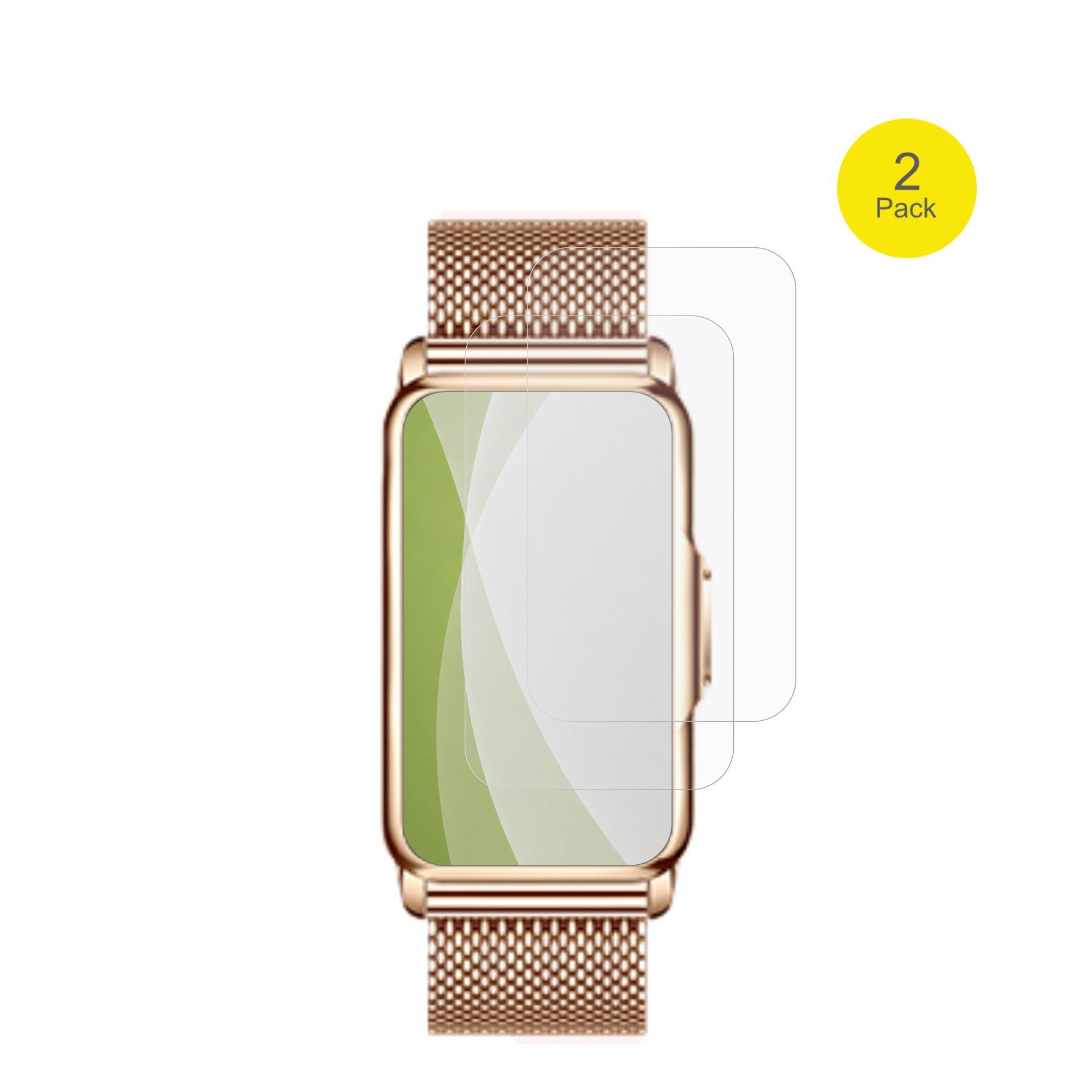 dipos Displayschutzfolie Schutzfolie für Kesasohe H80 1.47 Zoll, 2 Stück, Displayschutz Schutz Folie Made in Germany