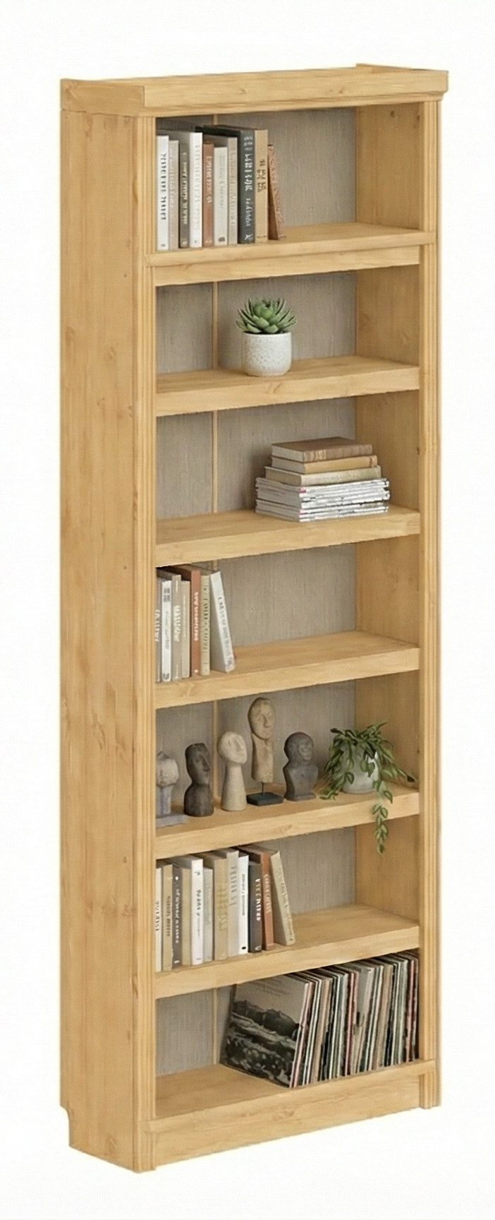 OTTO home Bücherregal Soeren Regal B/T/H: 80/29/220 cm, 7 offene Fächer, massive Kiefer, FSC®-zertifiziert