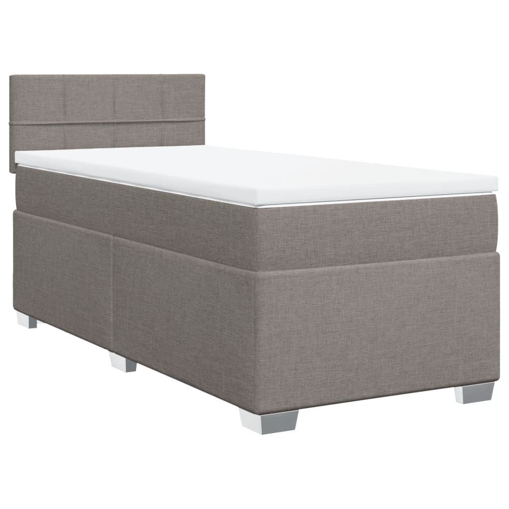 vidaXL Bett Boxspringbett mit Matratze Taupe günstig online kaufen