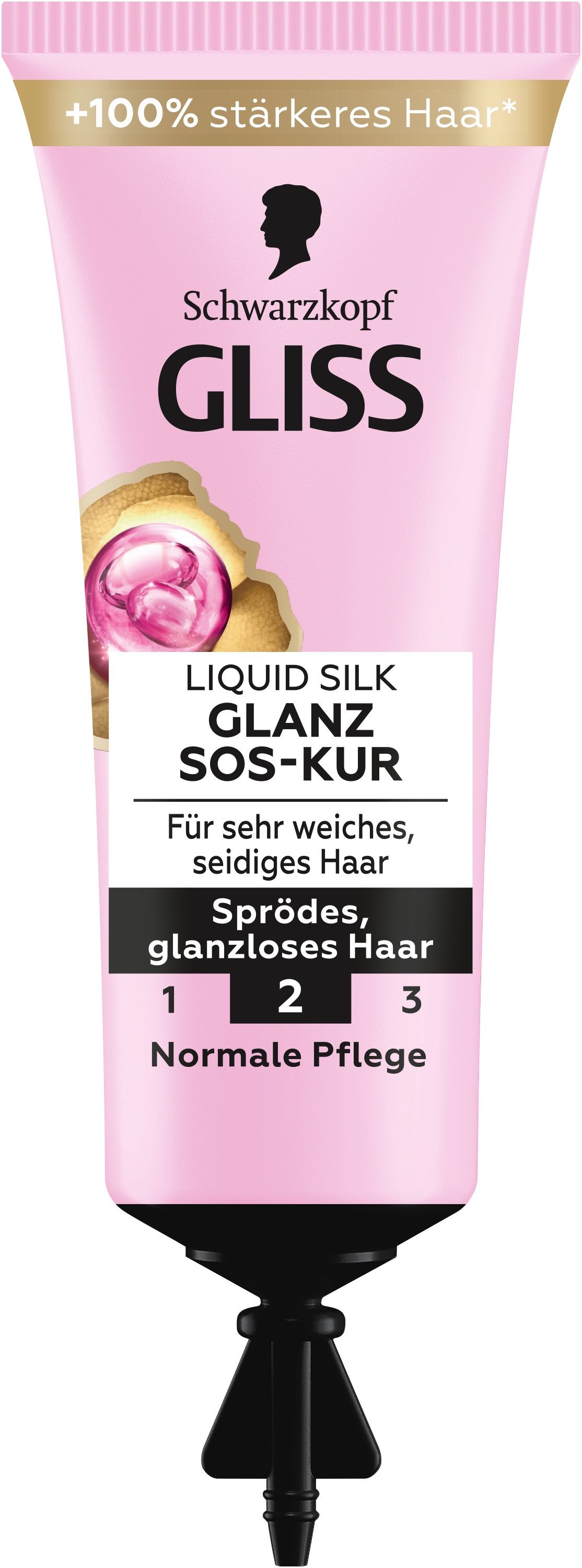 Gliss Haarkur SOS-Intensiv-Kur Liquid Silk, 10x 15ml, Reise-SET, 10-tlg., Ideale Haarpflege auf Reisen