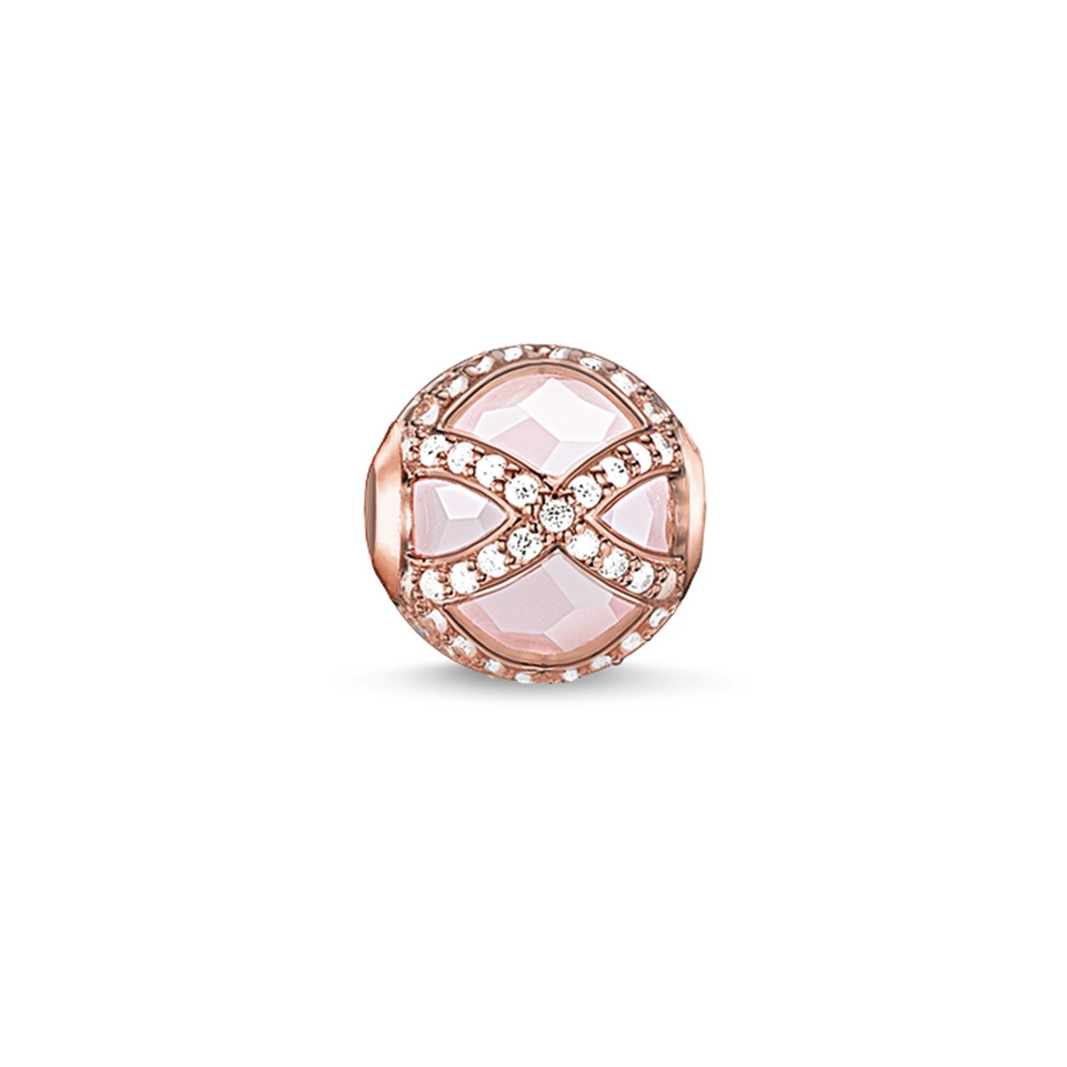 THOMAS SABO Bead Thomas Sabo K0136-417-9 Karma Bead Rosa Maharani Rosenquarz