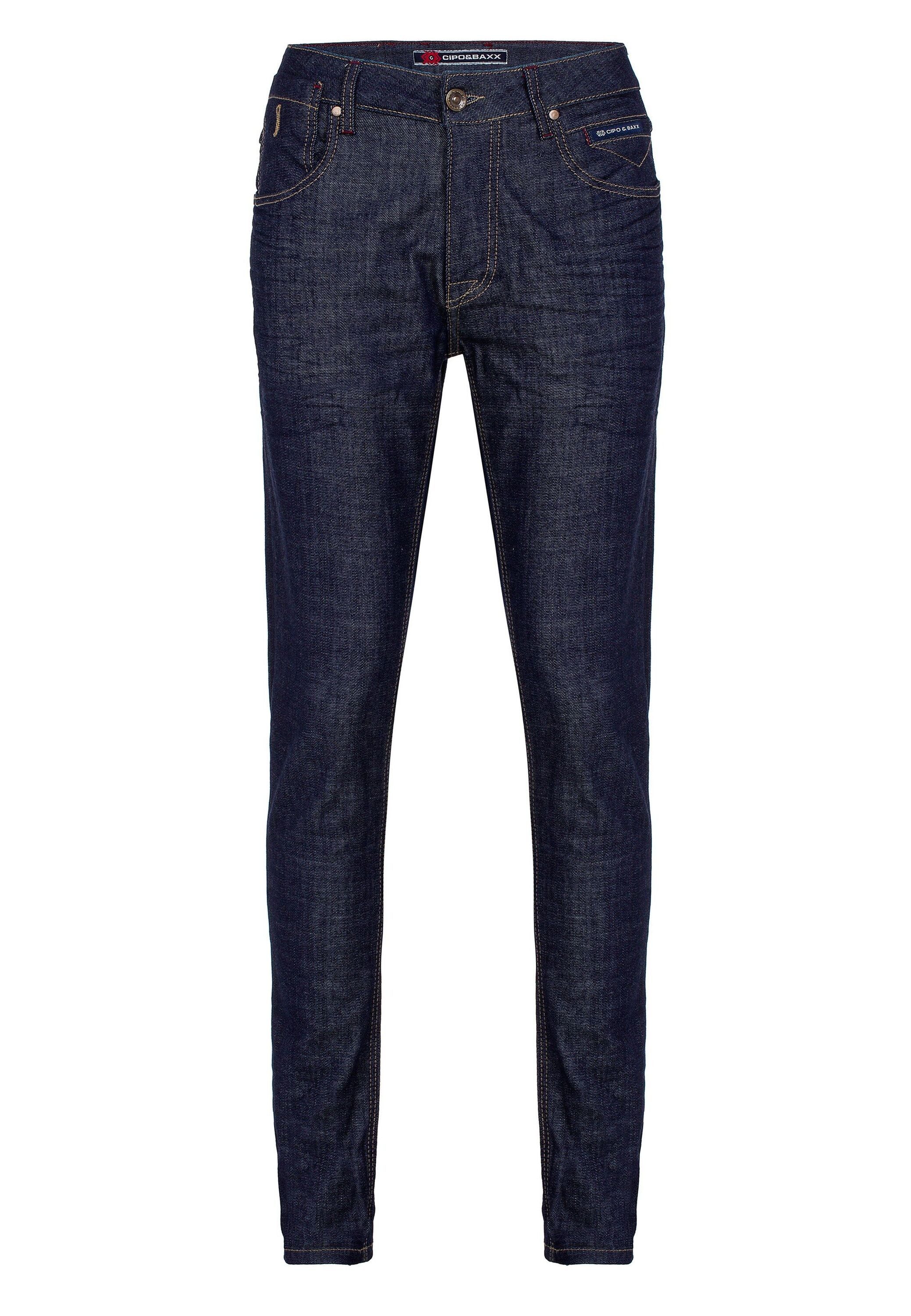 Cipo & Baxx Slim-fit-Jeans Jeans mit Zier-Knopföse, CD538 günstig online kaufen