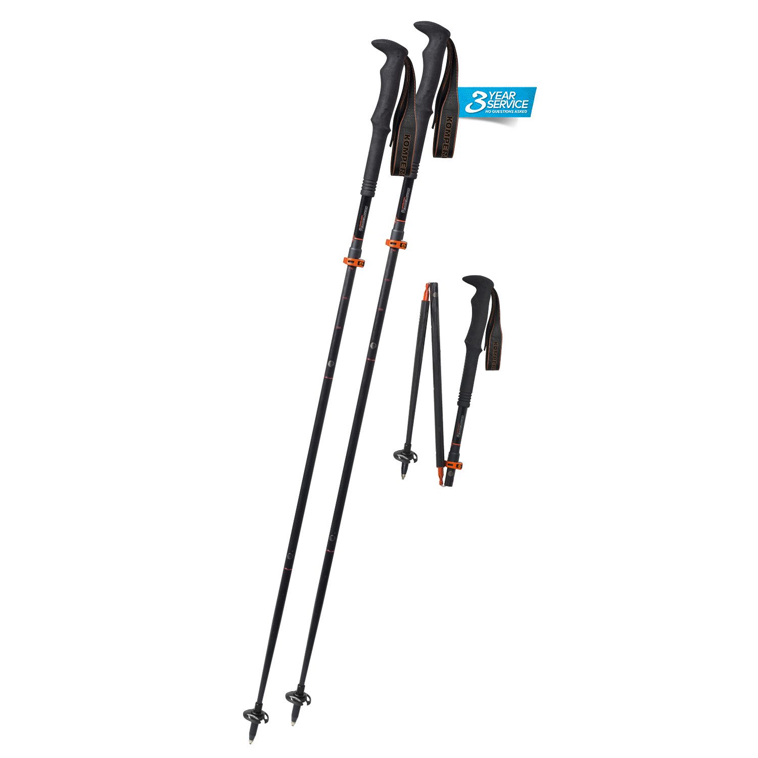 Komperdell Trekking-Stöcke CARBON FXP APPROACH COMPACT