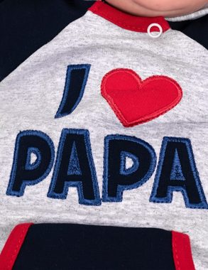 Baby Sweets Overall Strampler, Overall I love Papa (1-tlg)