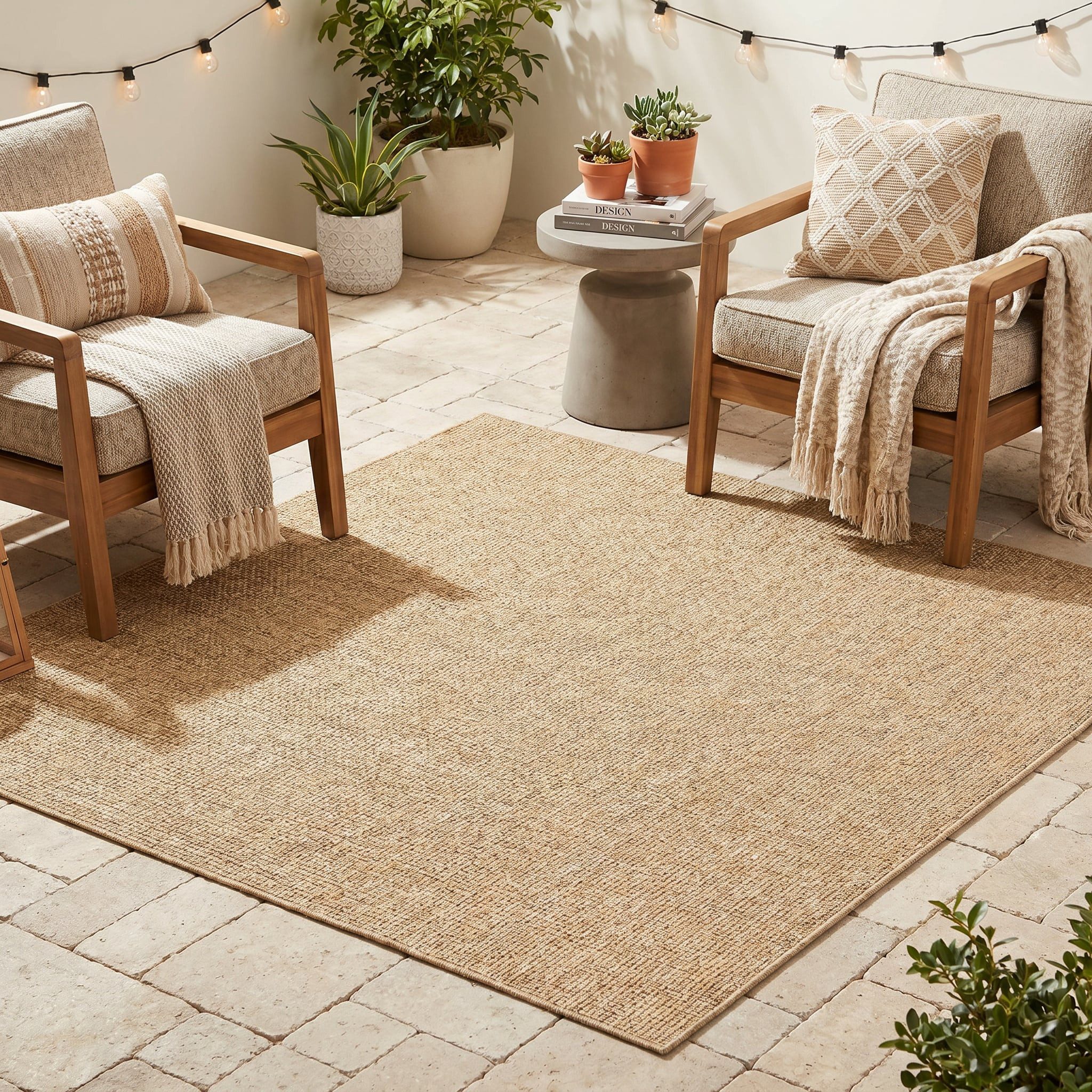 Tapiso Outdoorteppich YUCANA, quadratisch, Höhe: 6 mm, quadratisch, wetterfest und UV-beständig