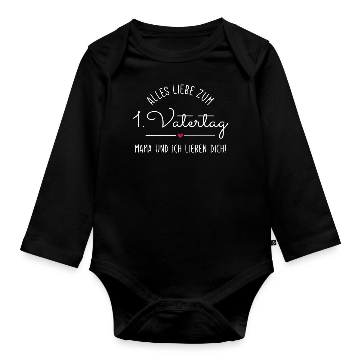 Spreadshirt Langarmbody Alles Liebe Zum 1. Vatertag Mama Und Ich Lieben Dich Tages Baby Body L (1-tlg)
